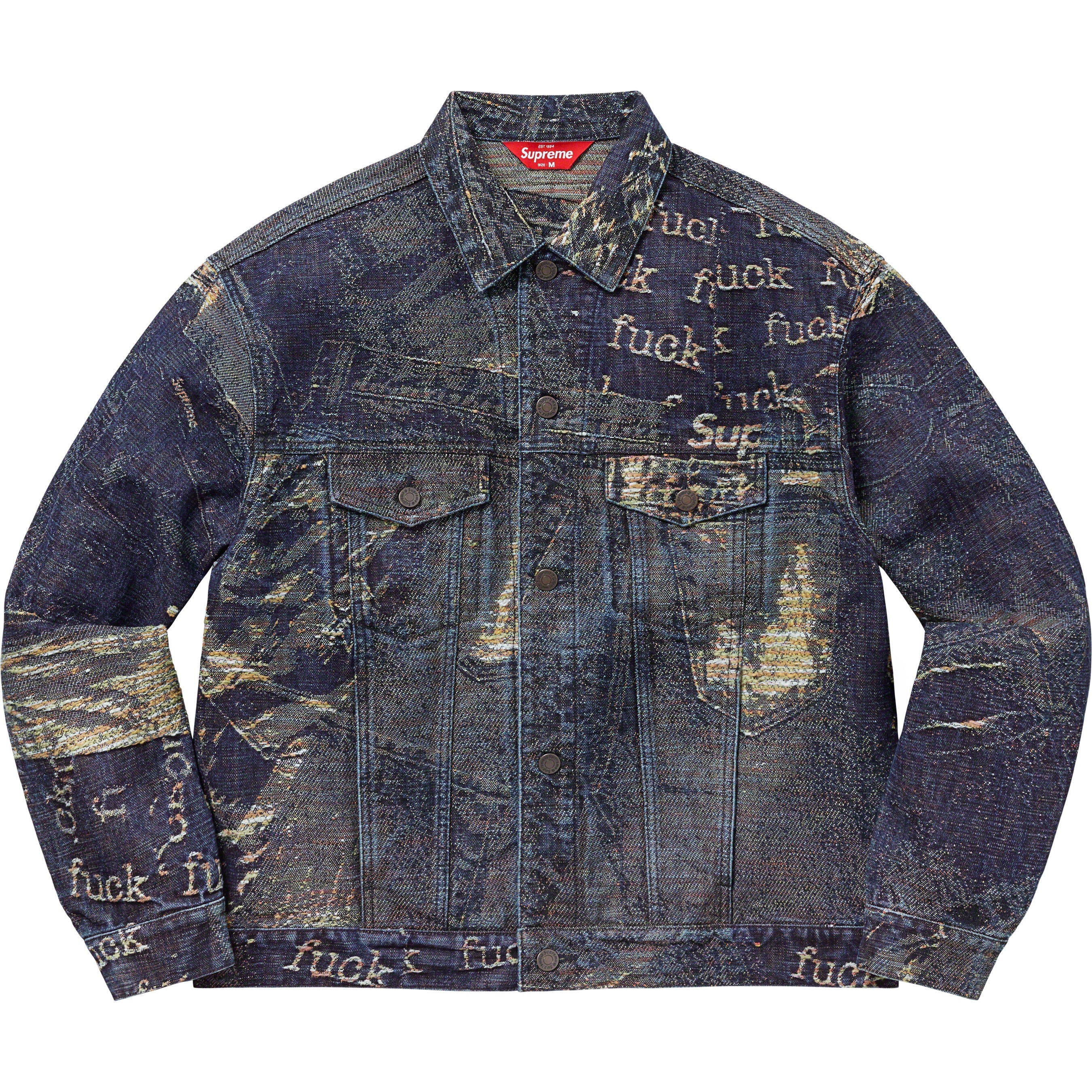 Archive Denim Jacquard Trucker Jacket