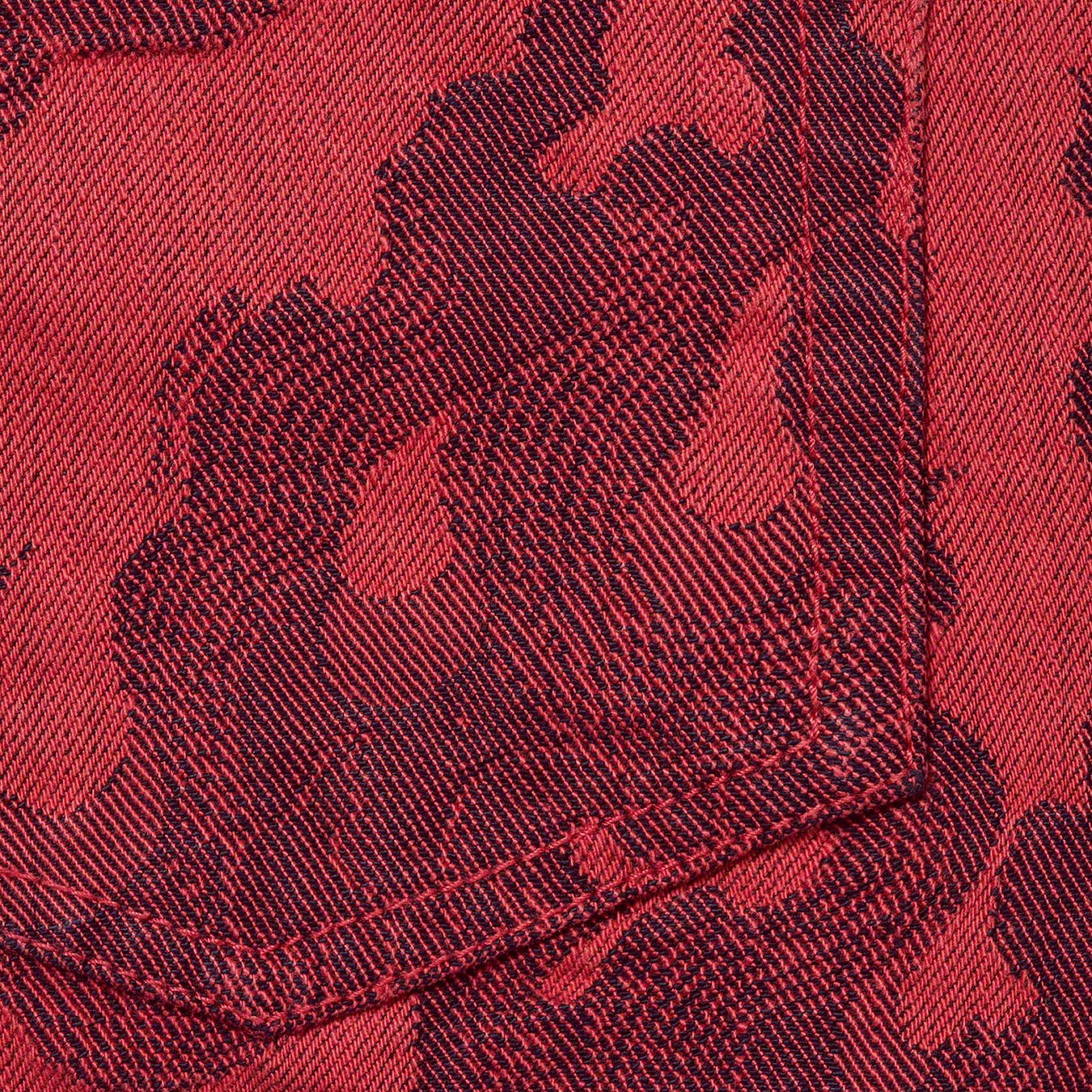 Flames Jacquard Baggy Denim Short