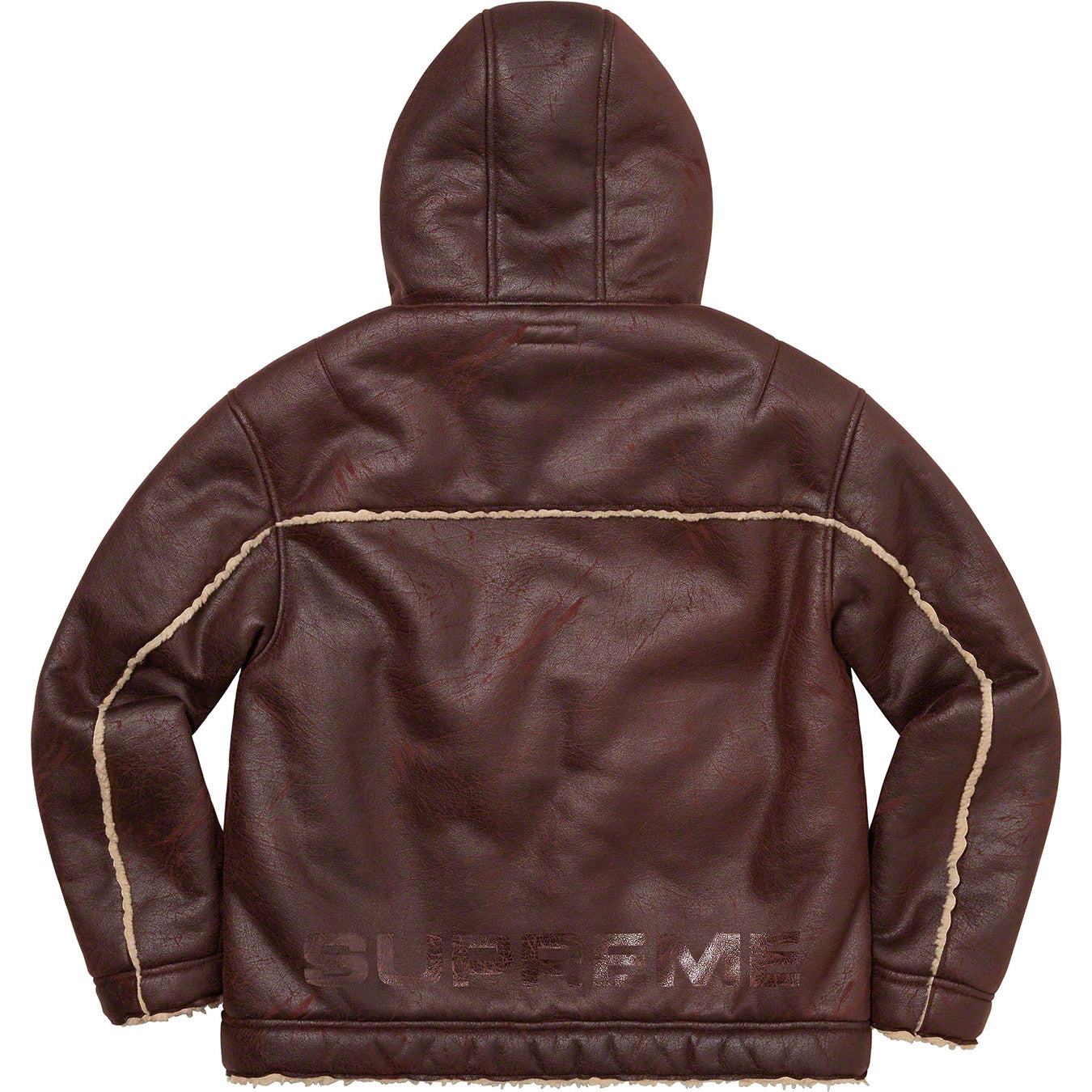 Faux Shearling Hooded Jacket