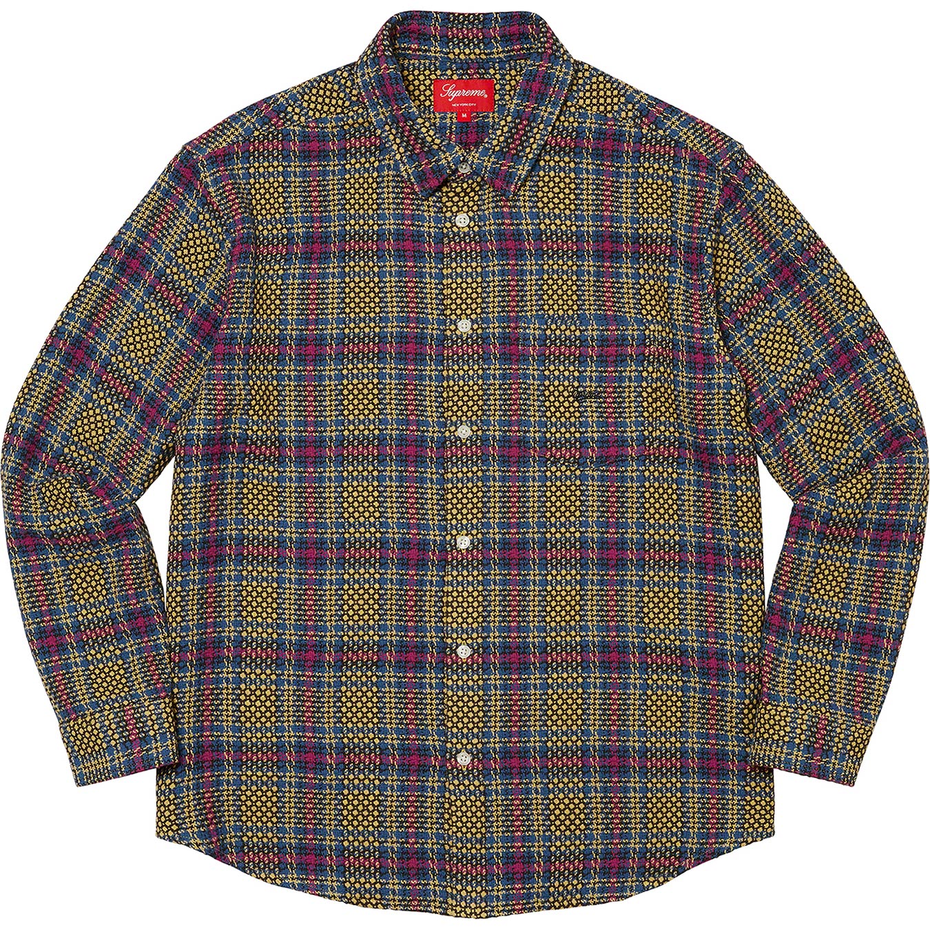 Basket Weave Plaid Shirt