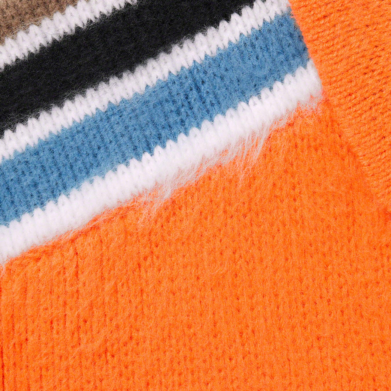 Sleeve Stripe Zip Up Sweater