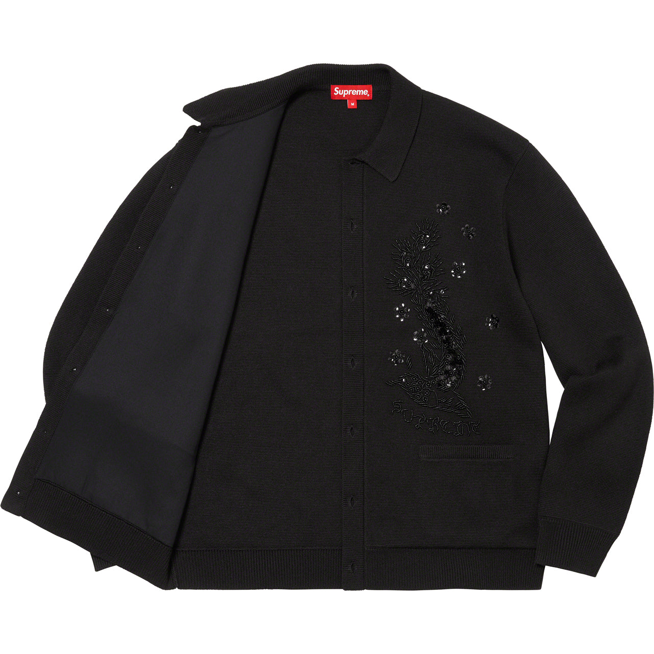 Beaded Appliqué Cardigan