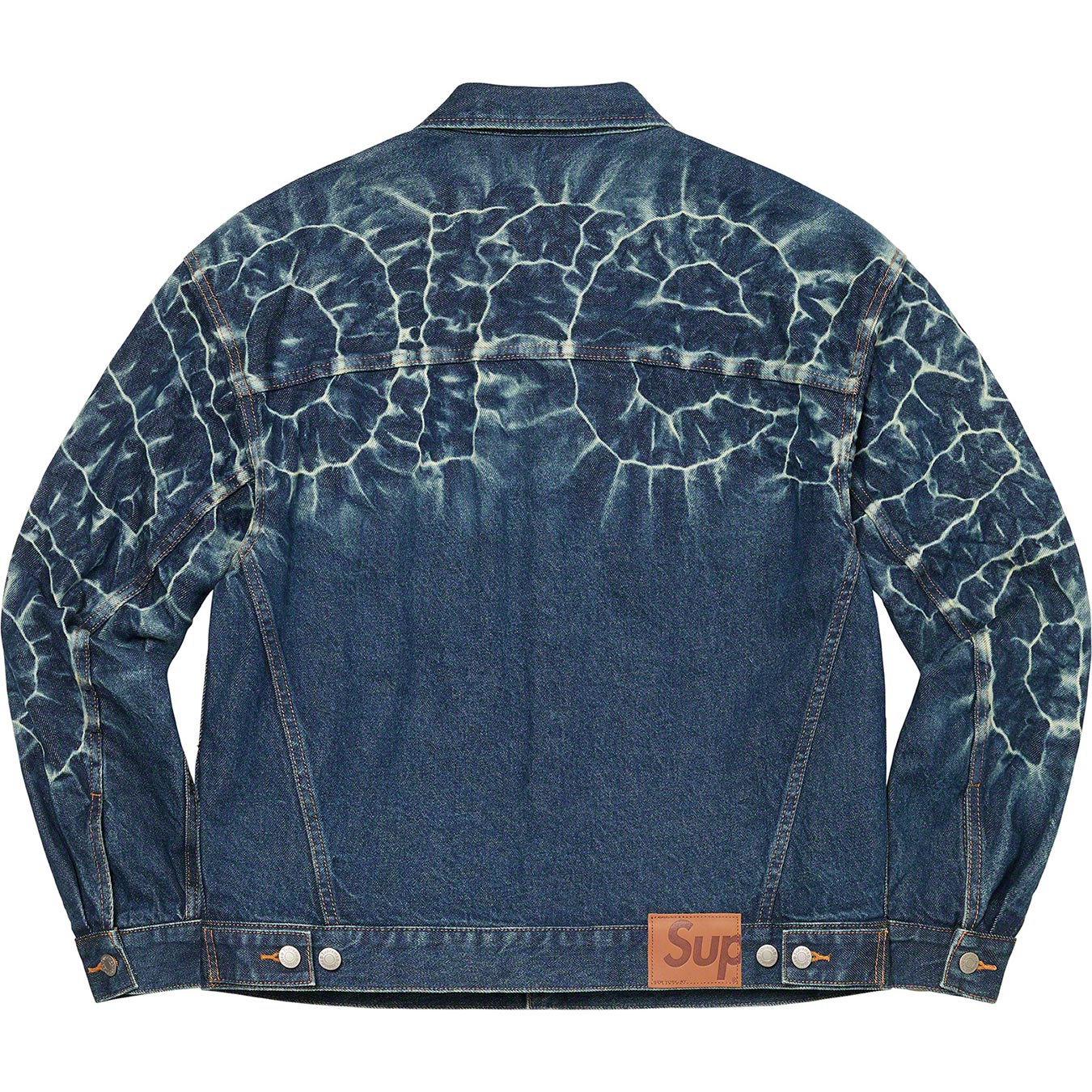 Shibori Denim Trucker Jacket