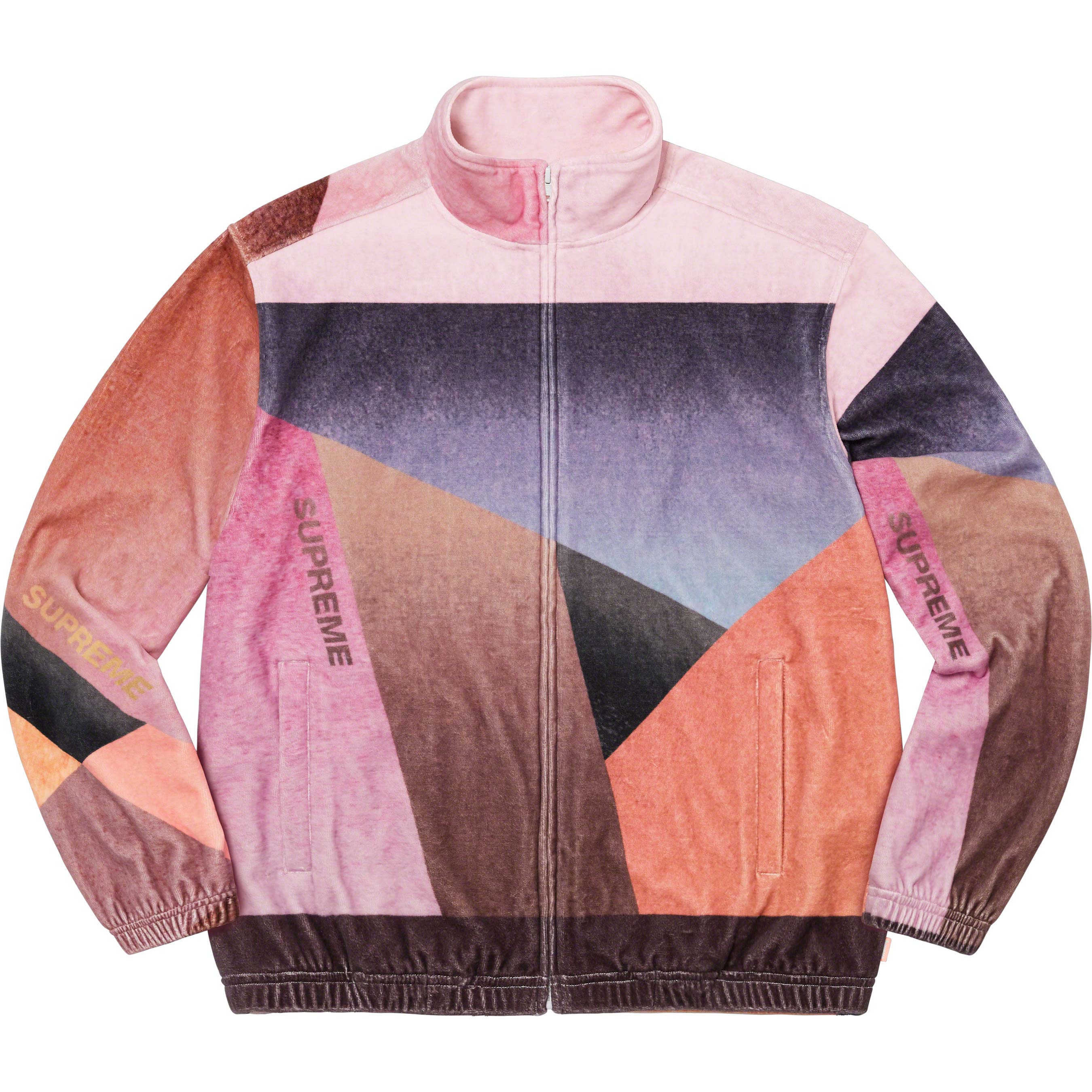 Geo Velour Track Jacket