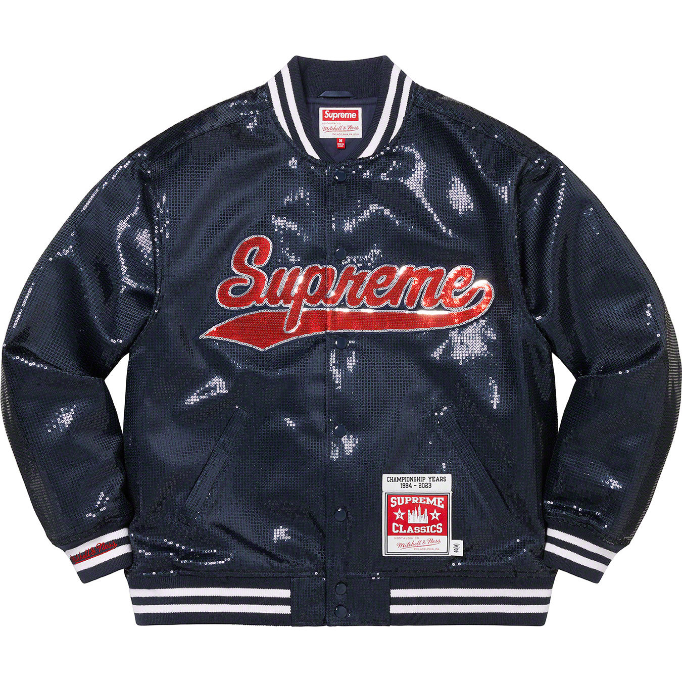 Supreme®/Mitchell & Ness® Sequin Varsity Jacket