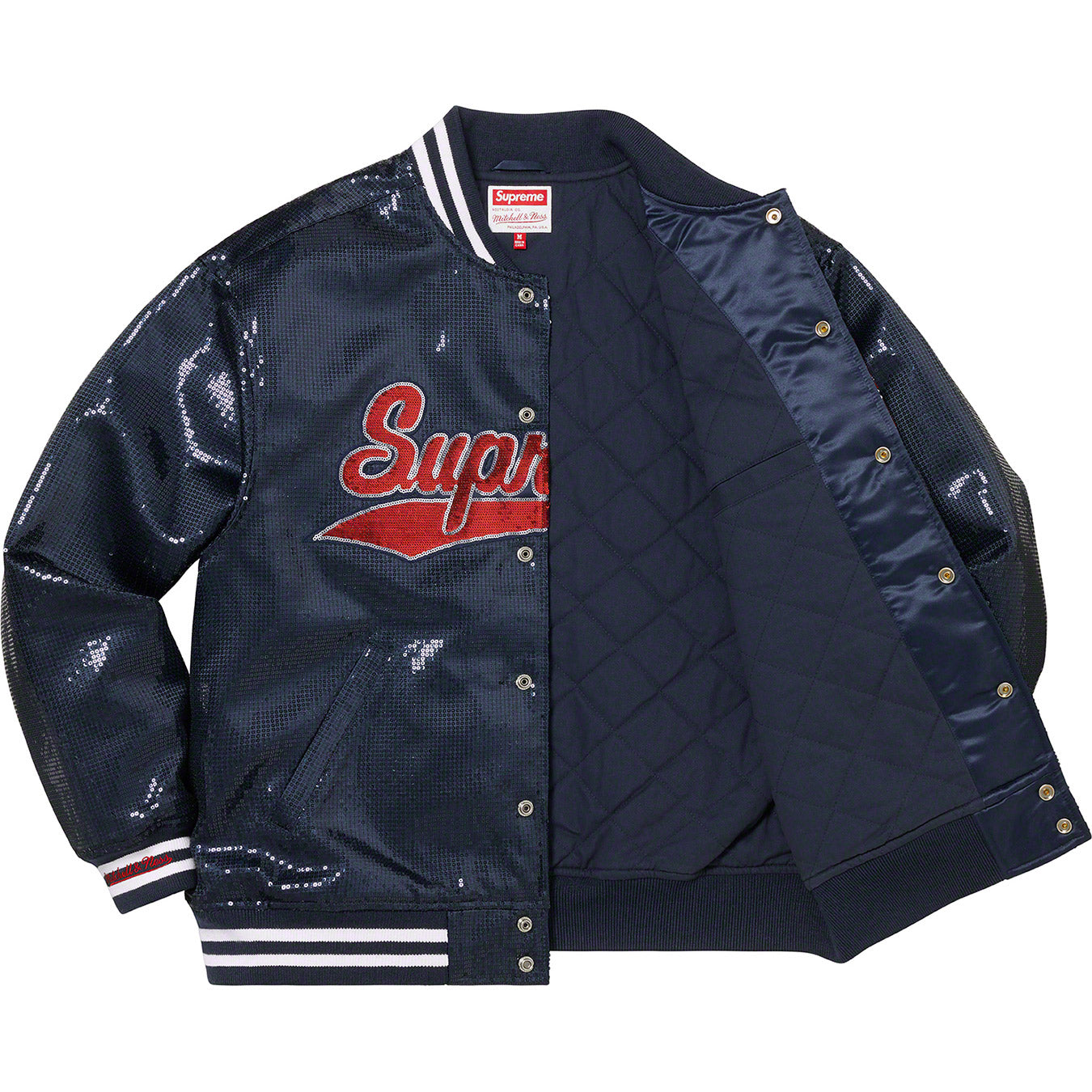 Supreme®/Mitchell & Ness® Sequin Varsity Jacket