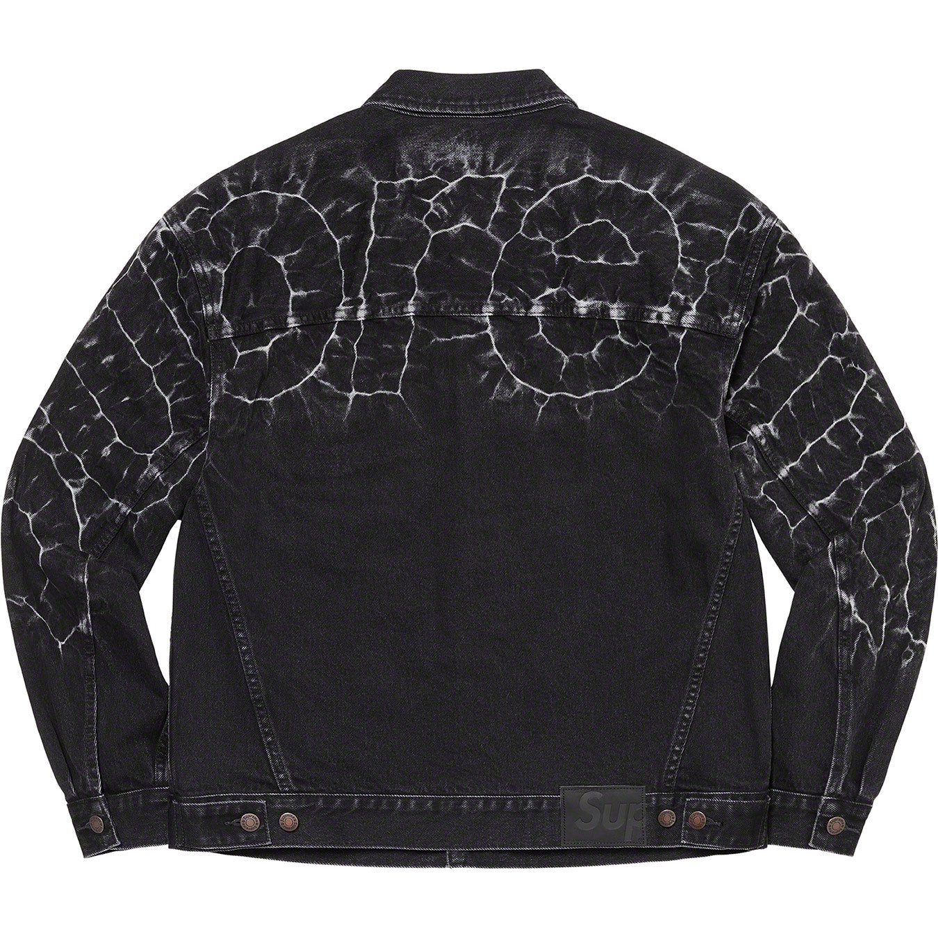 Shibori Denim Trucker Jacket