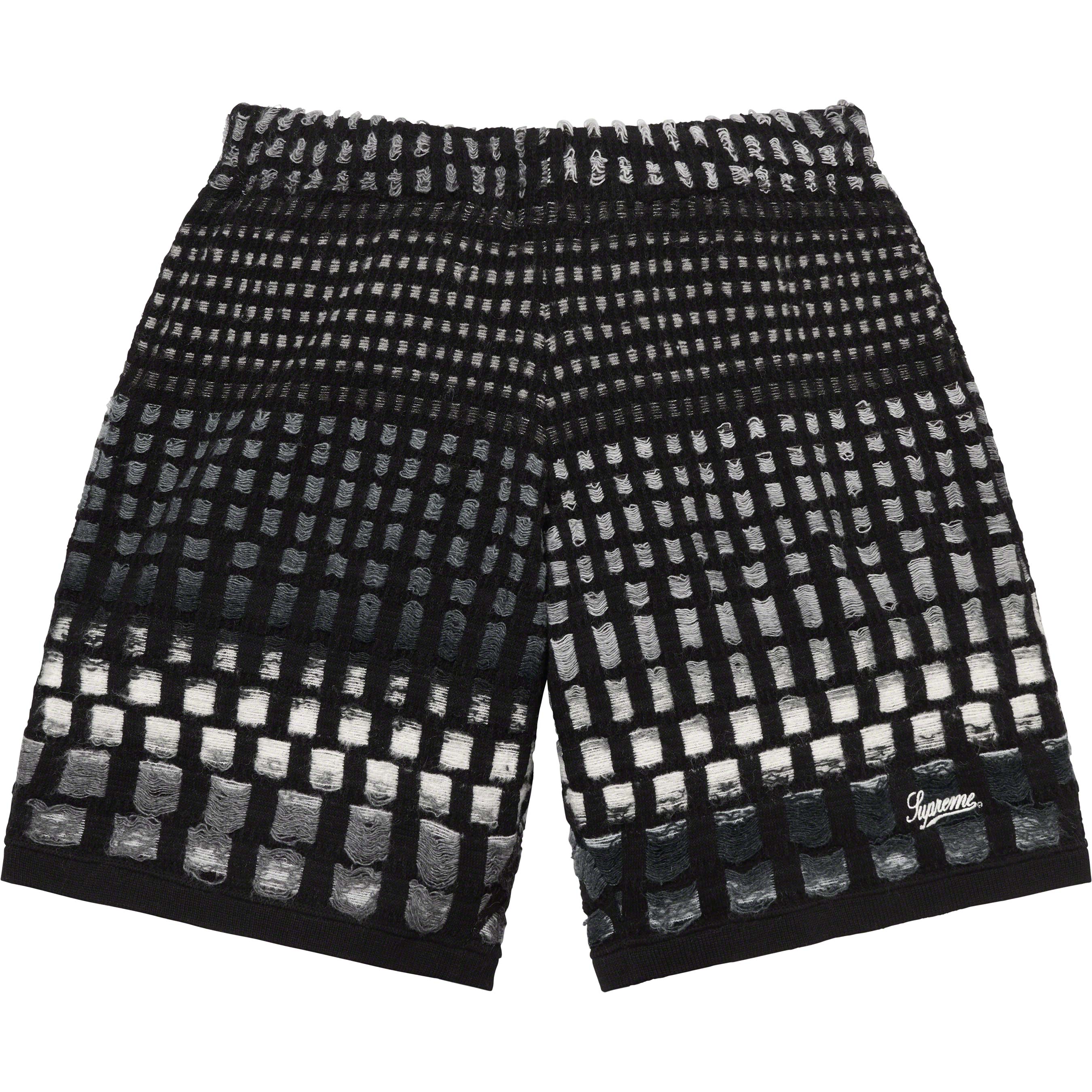 Gradient Grid Knit Short