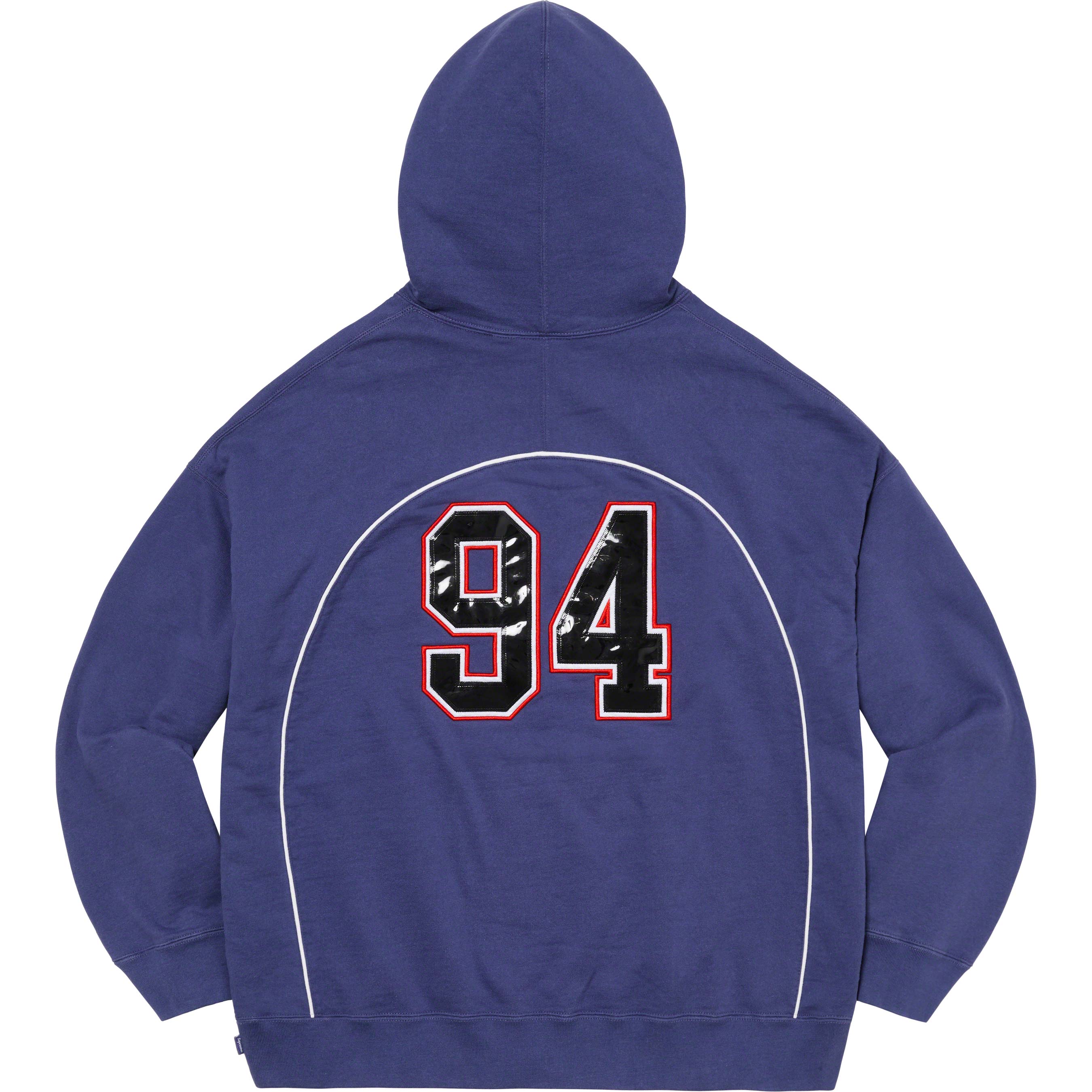 Boxy Piping Arc Hooded Sweatshirt