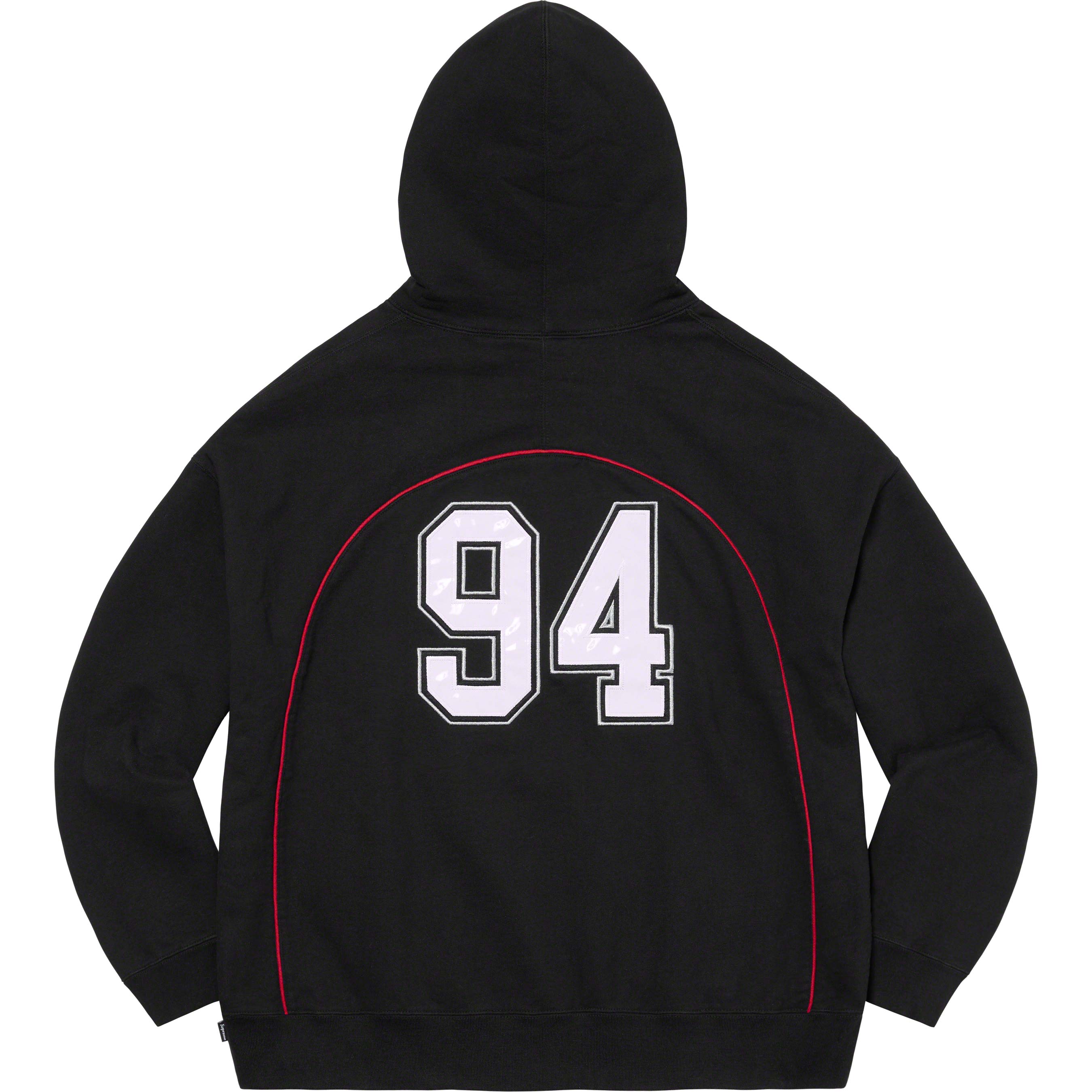 Boxy Piping Arc Hooded Sweatshirt