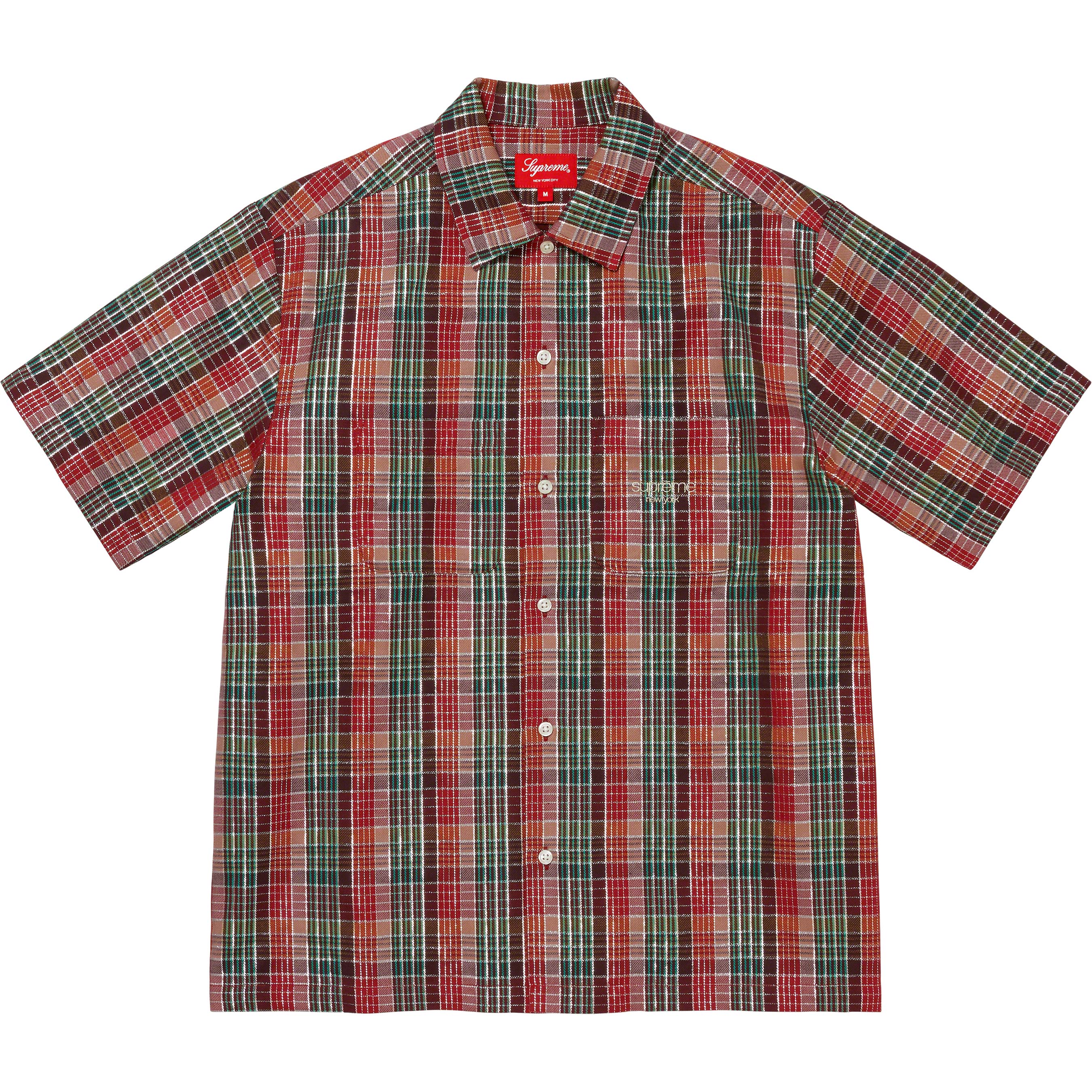 Metallic Plaid S/S Shirt