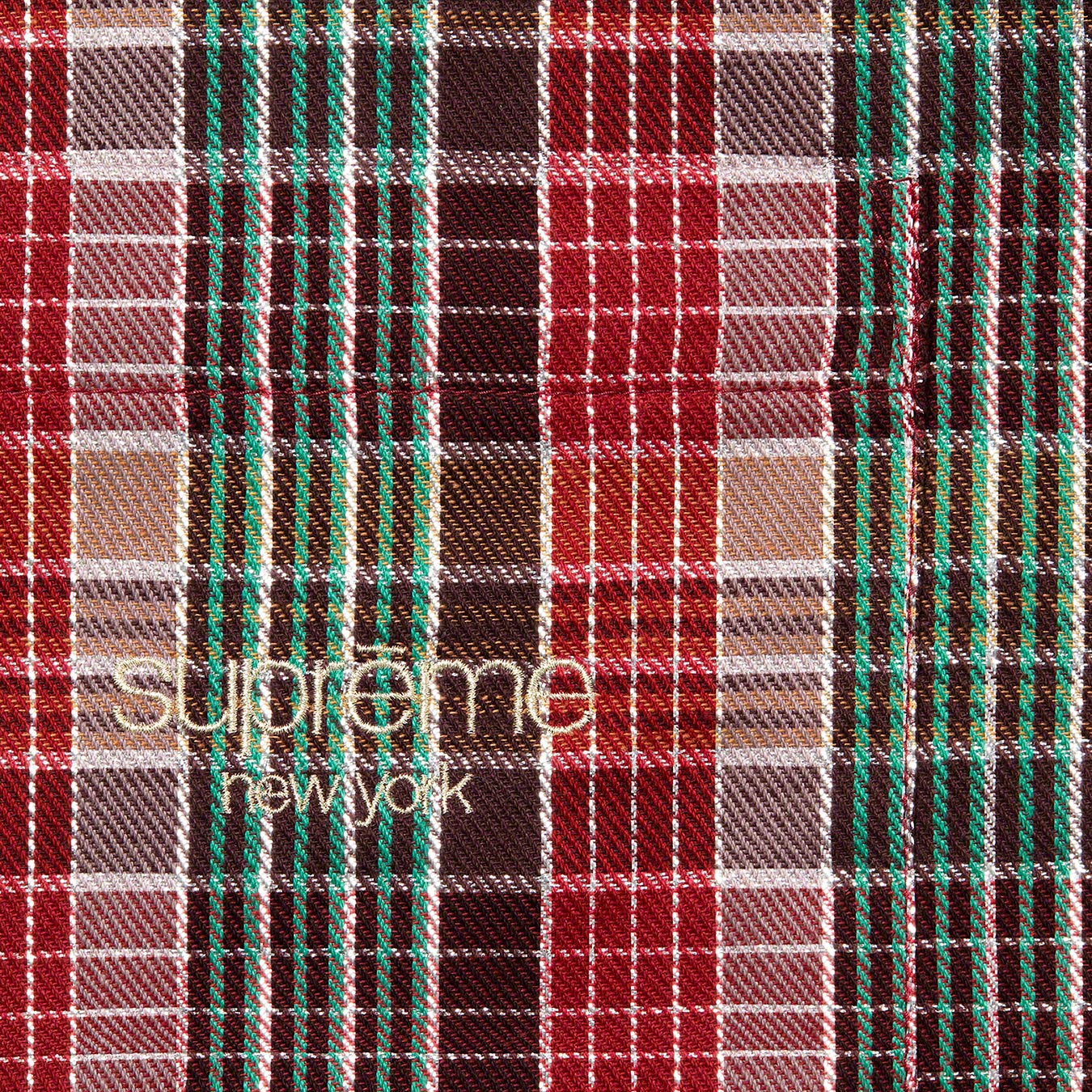 Metallic Plaid S/S Shirt