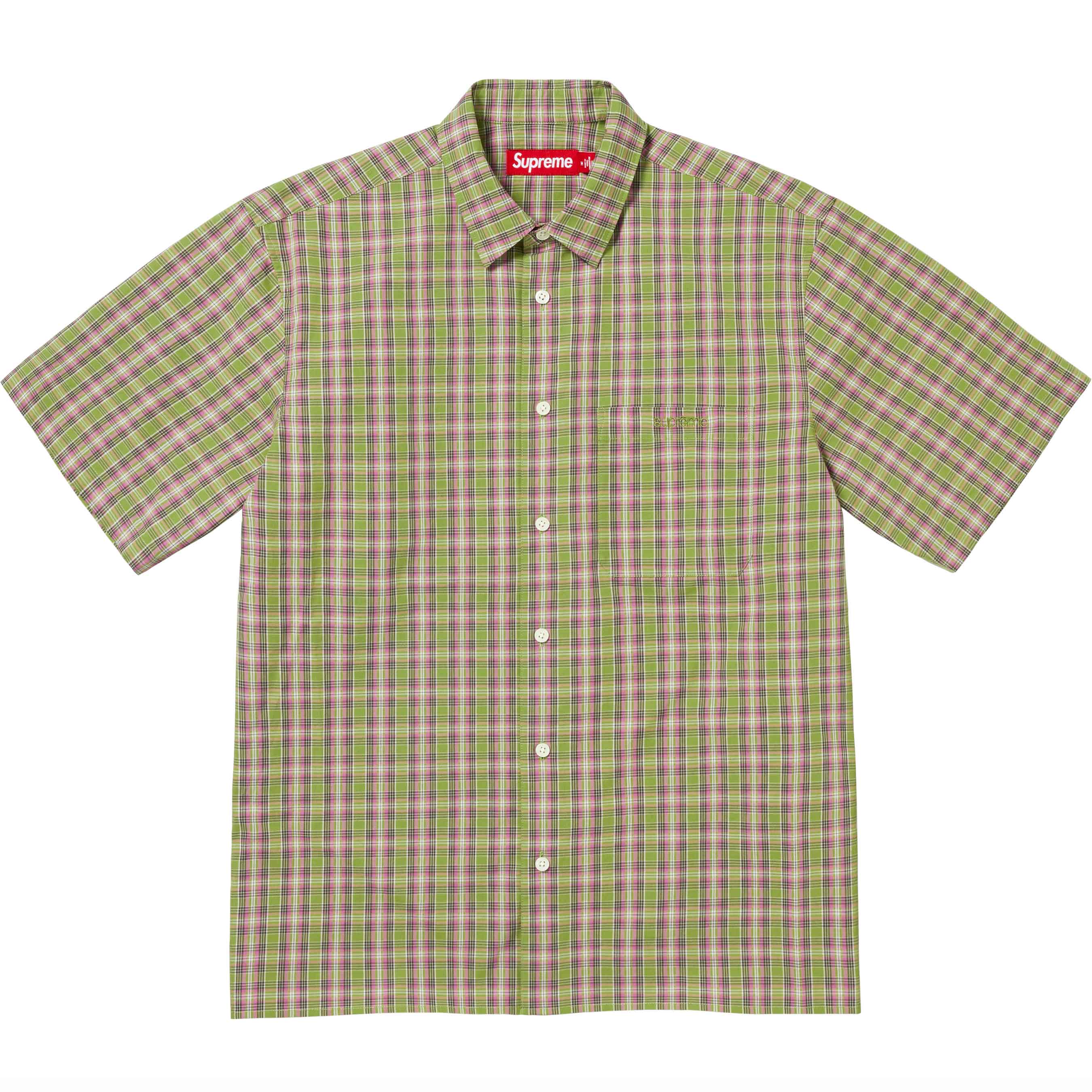 Loose Fit Mini Plaid S/S Shirt