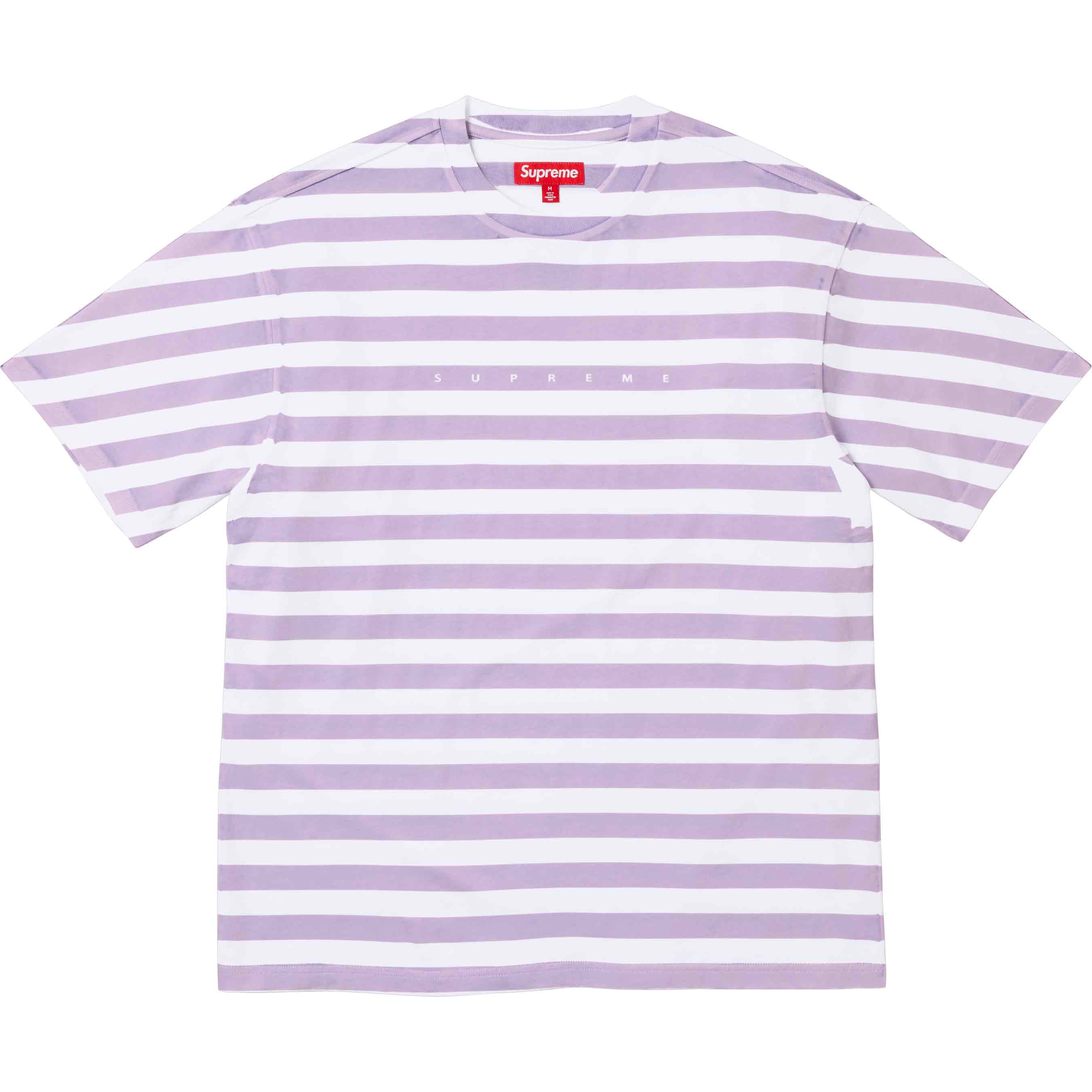 Overprint Stripe S/S Top
