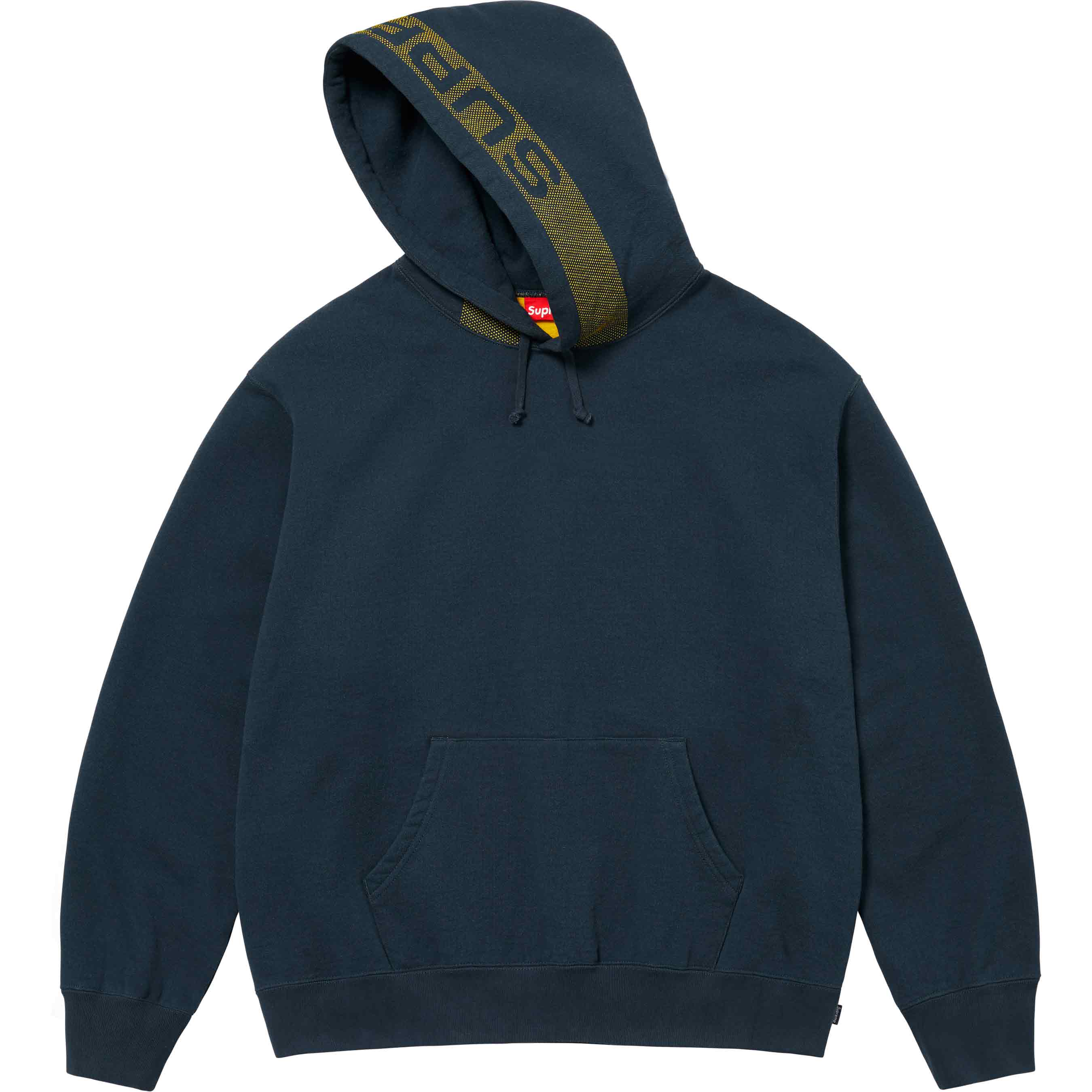 Jacquard Stripe Hooded Sweatshirt