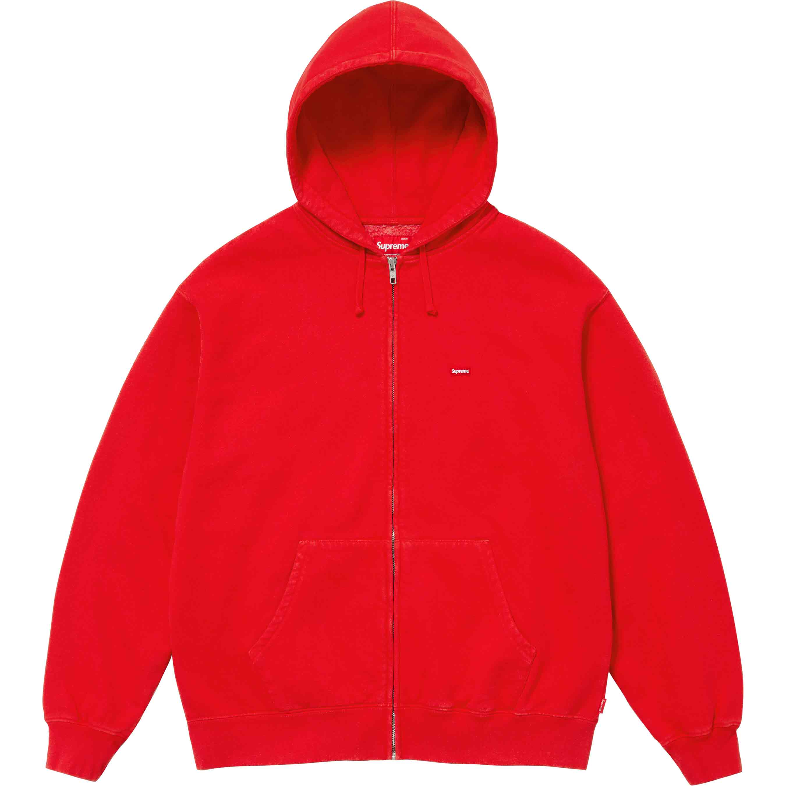 Overdyed Small Box Zip Up Hooded Sweatshirt