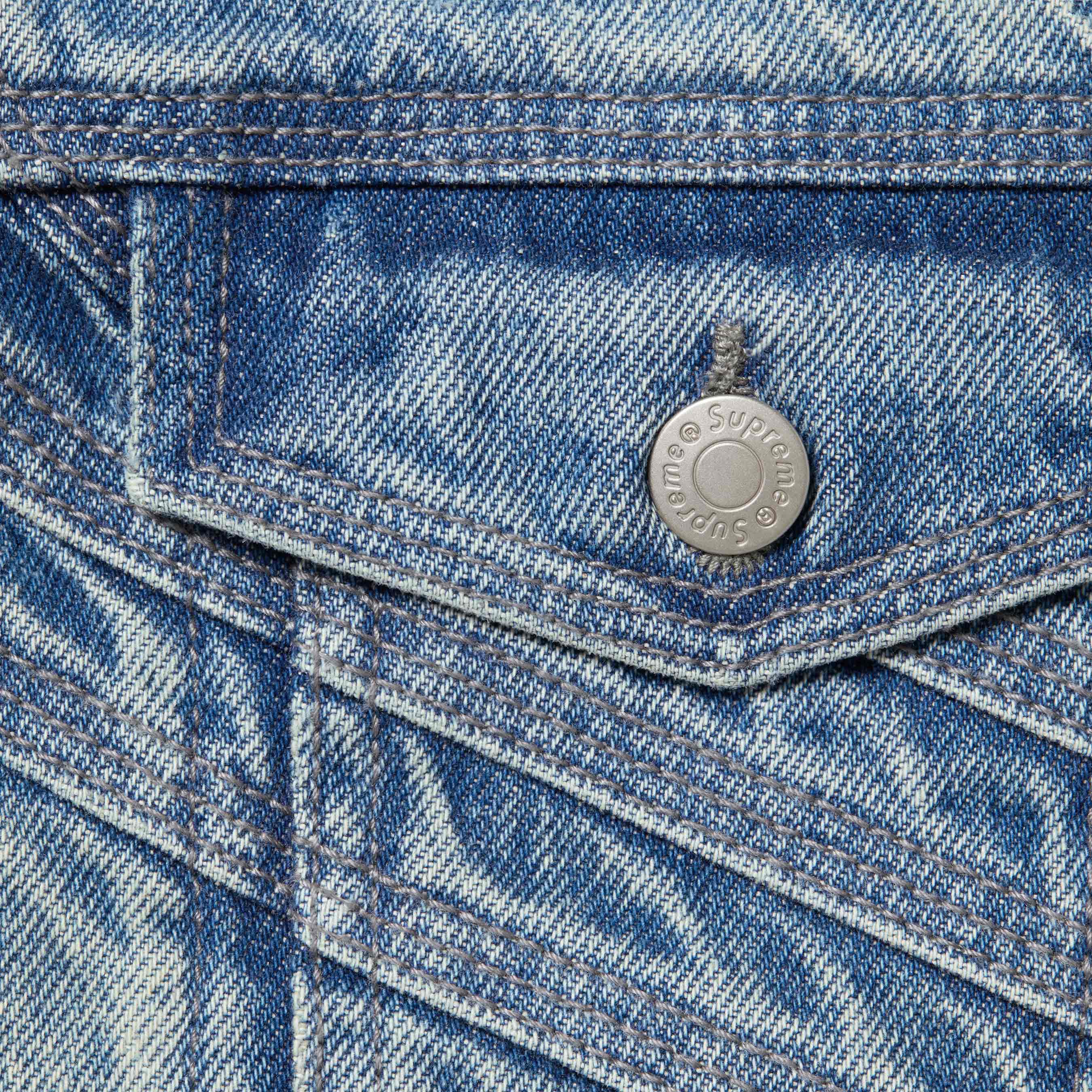 S Logo Denim Trucker Jacket
