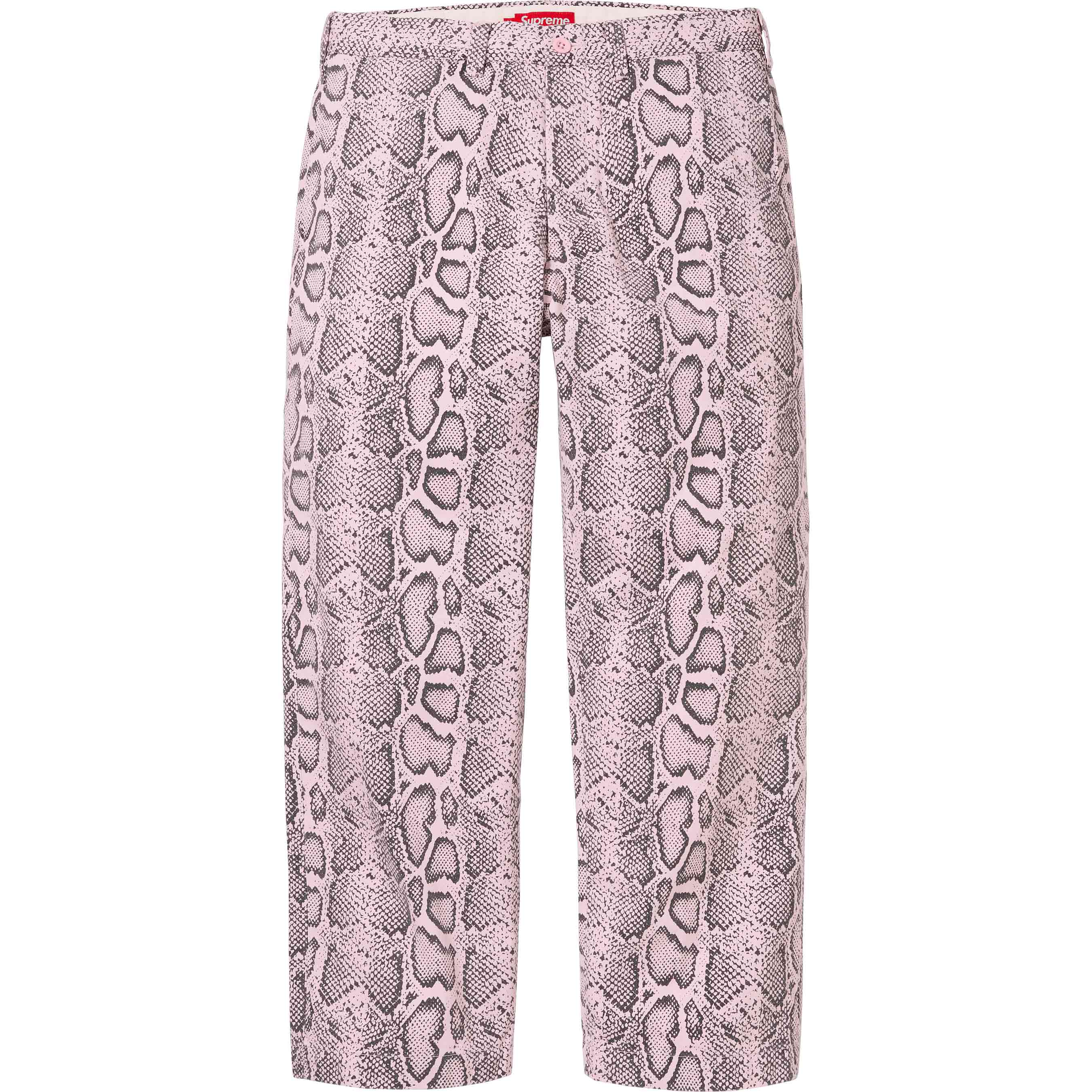 Snake Print Chino Pant