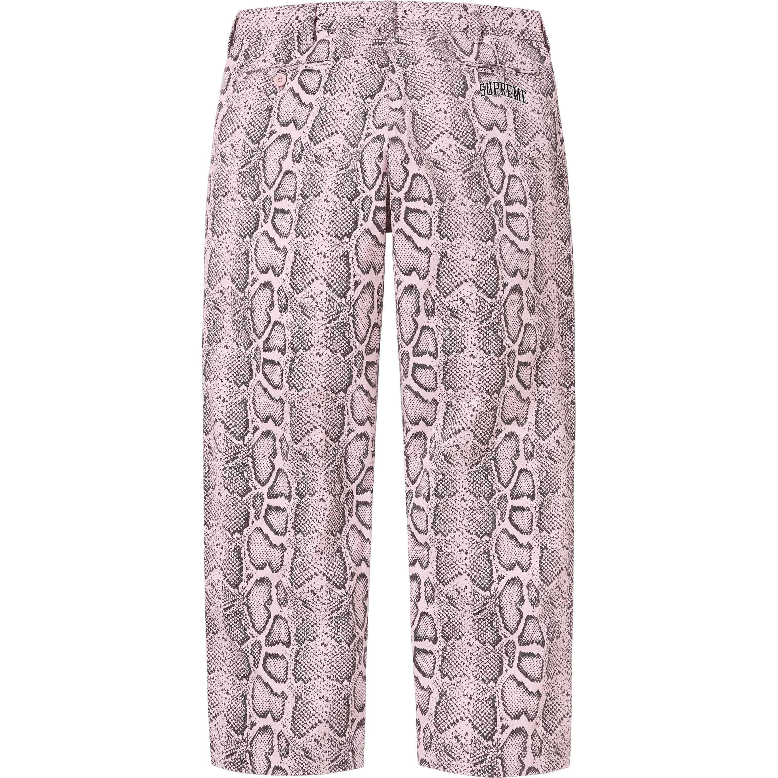 Snake Print Chino Pant