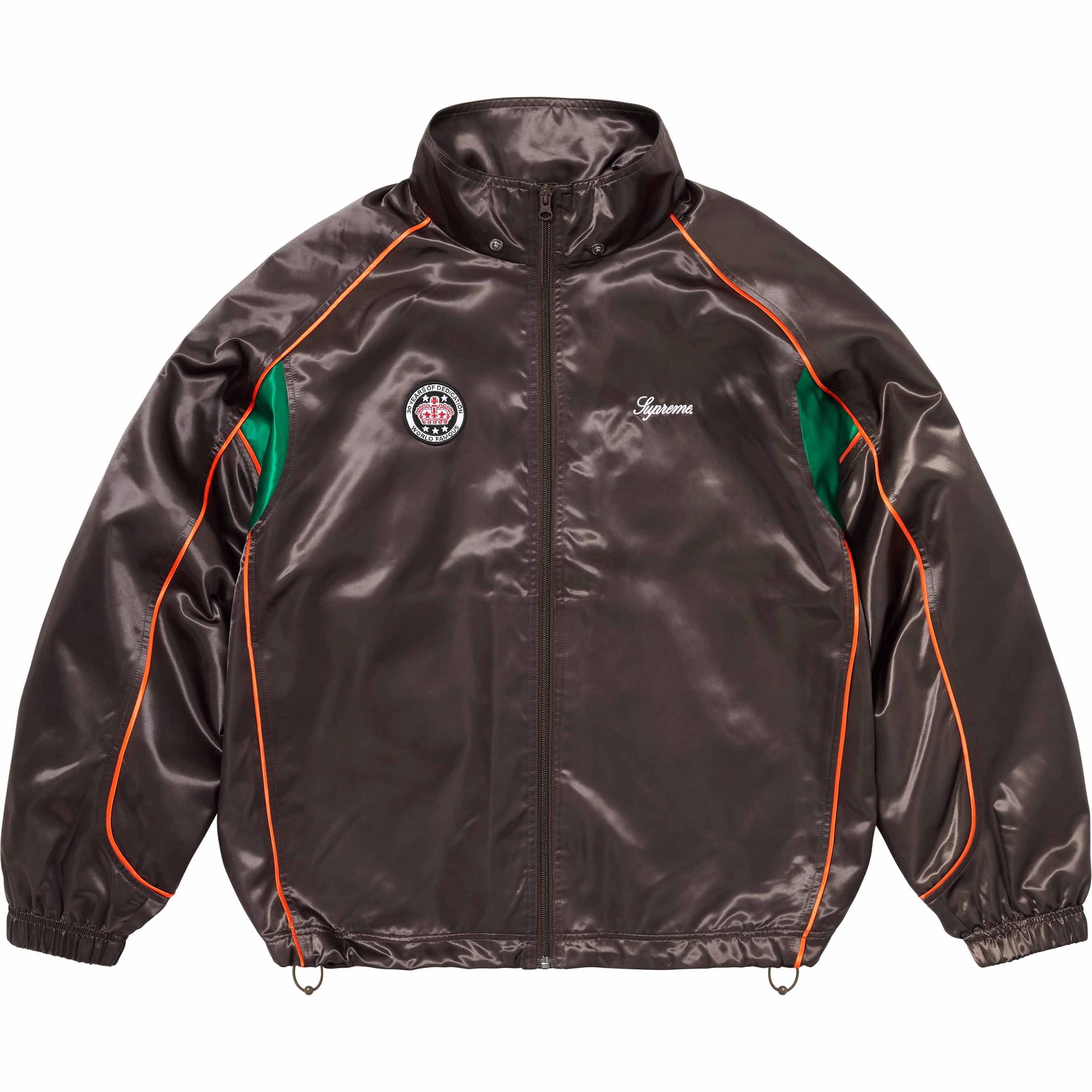 Satin Hooded Track Jacket
