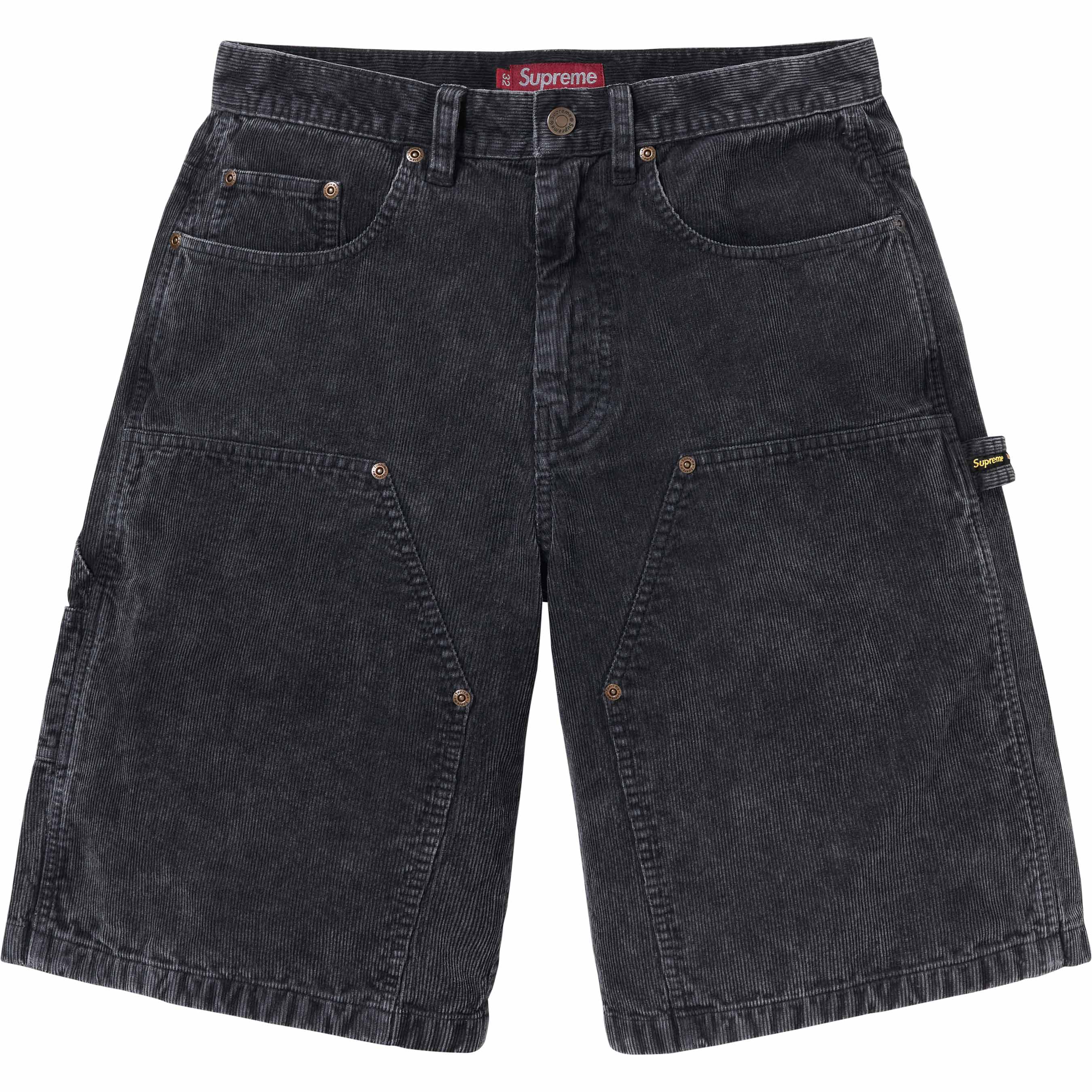 Washed Corduroy Double Knee Painter Short