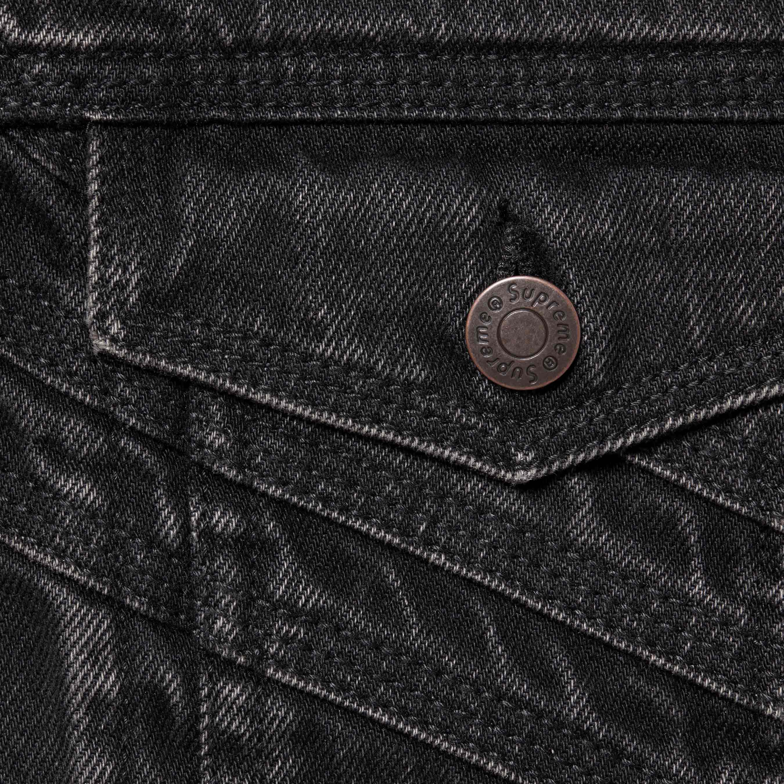 S Logo Denim Trucker Jacket