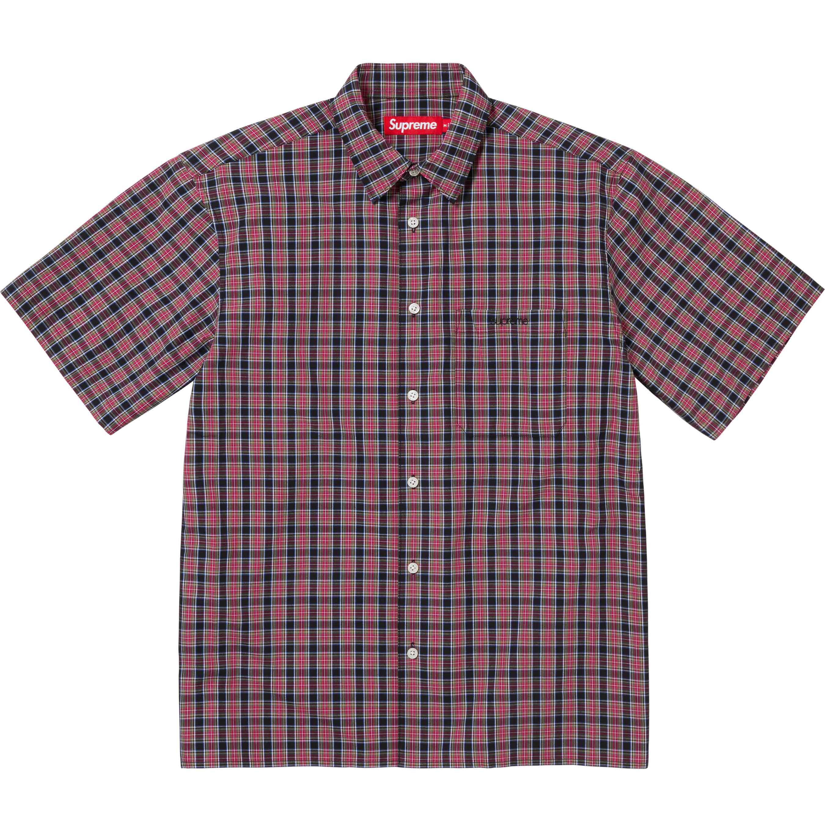 Loose Fit Mini Plaid S/S Shirt