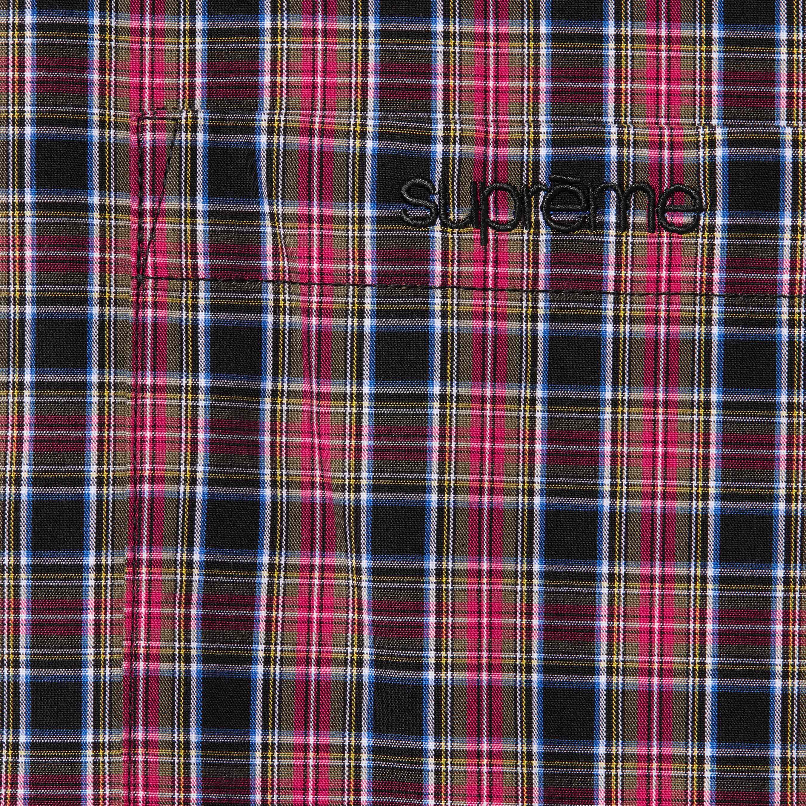 Loose Fit Mini Plaid S/S Shirt