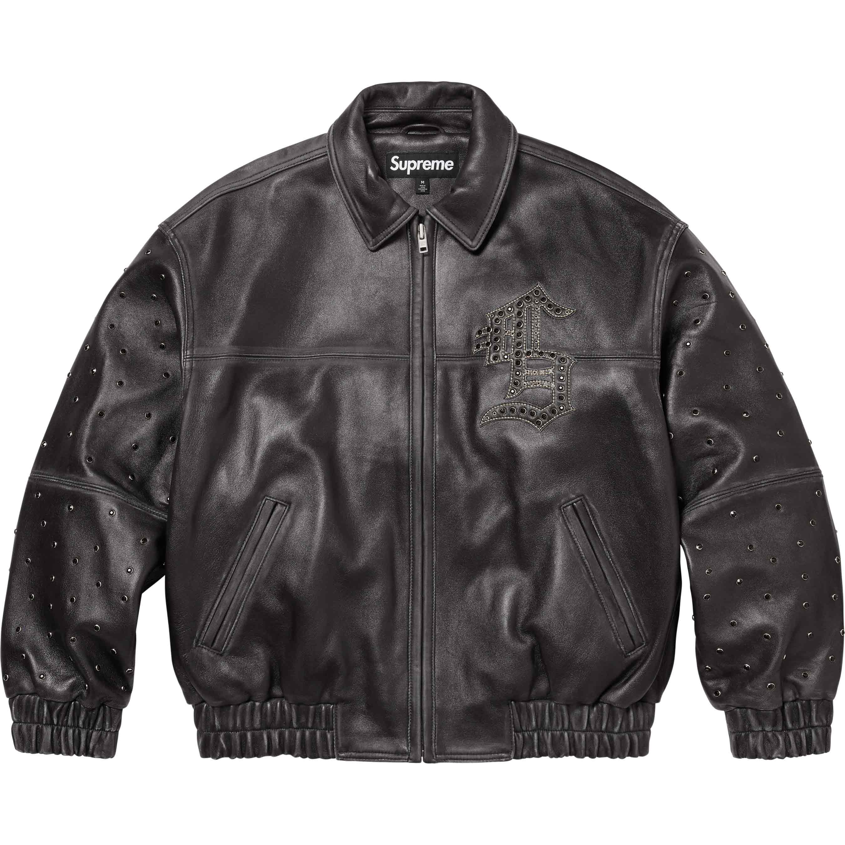 Gem Studded Leather Jacket