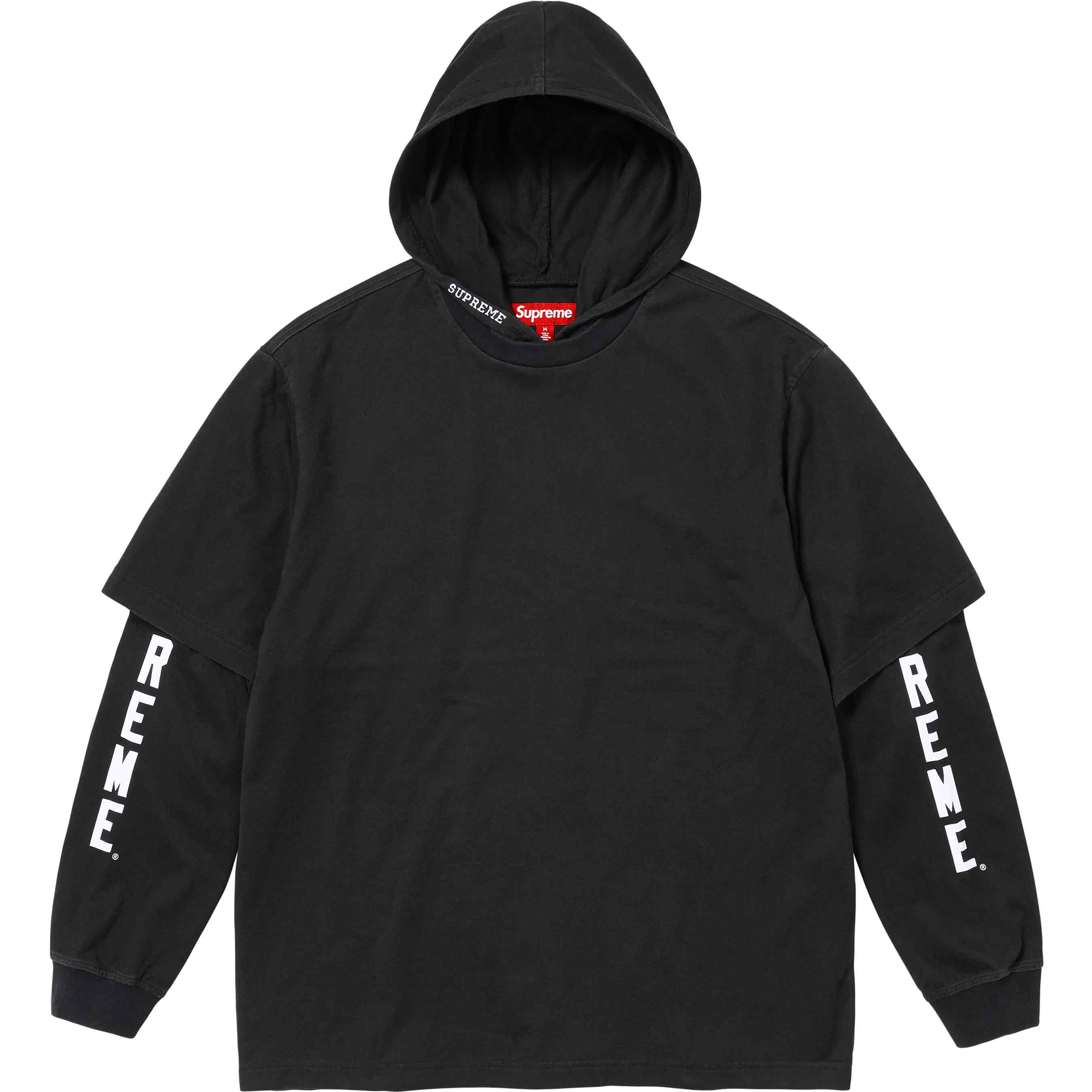 Layered Hooded L/S Top