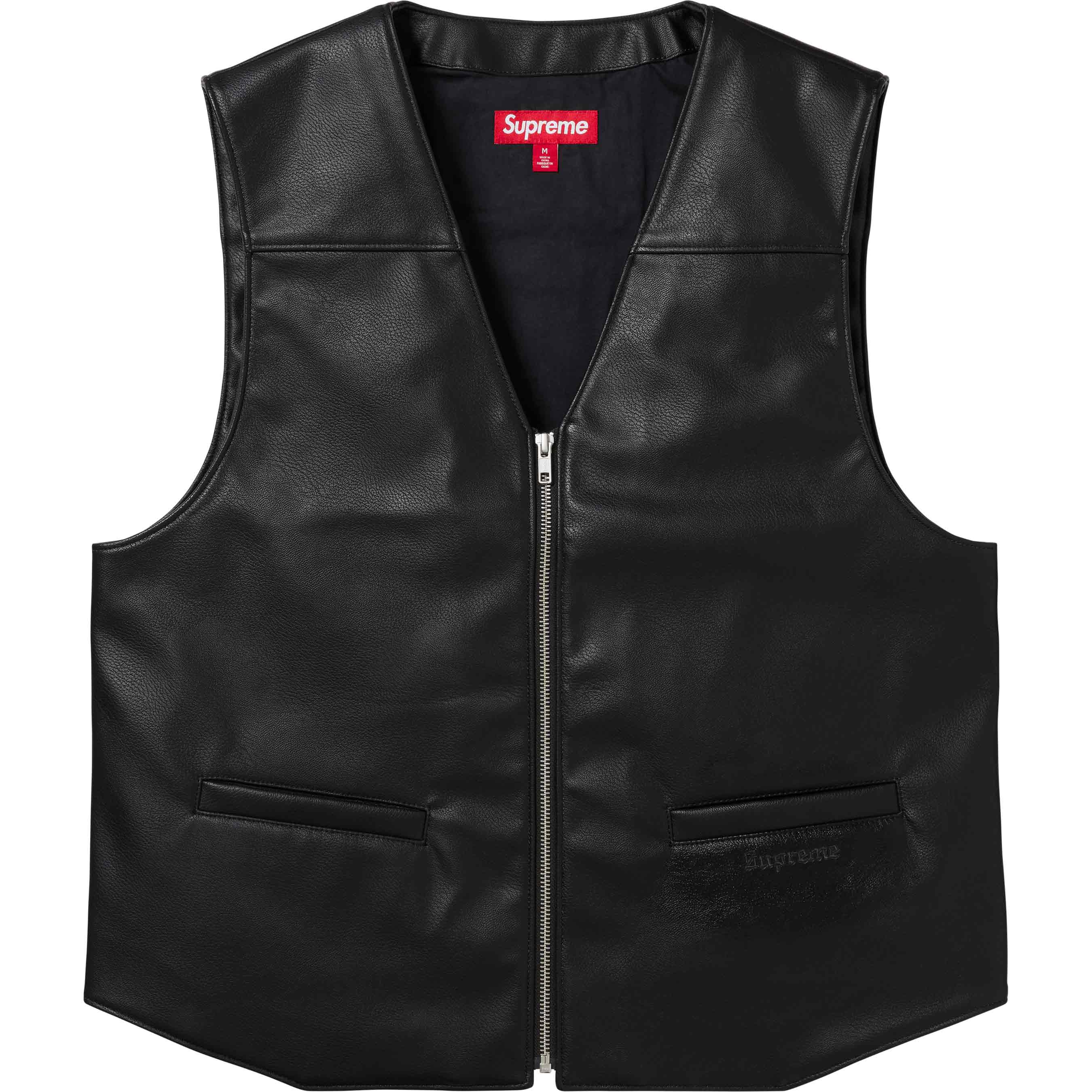 Supreme/Toy Machine Faux Leather Vest