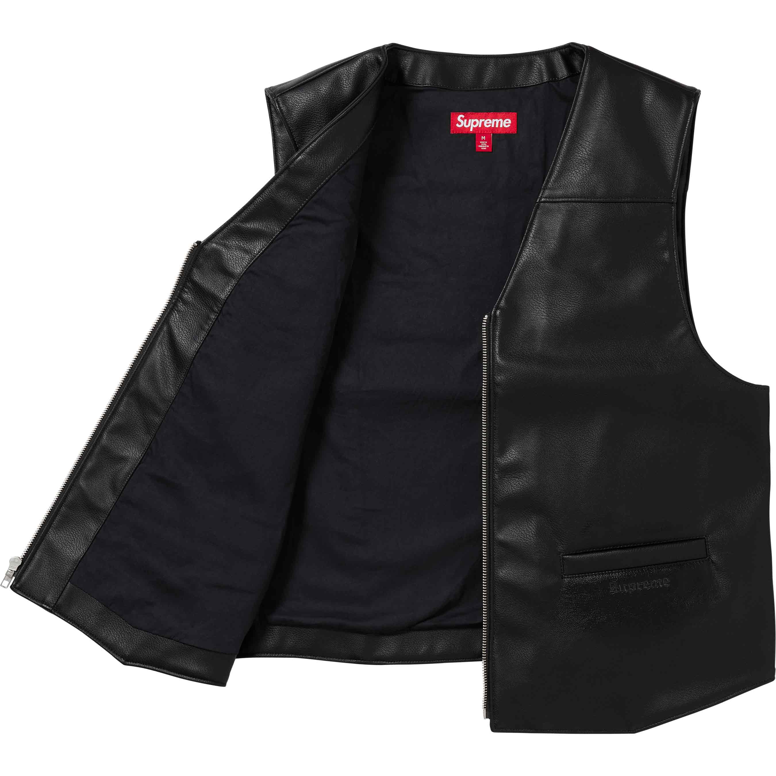 Supreme/Toy Machine Faux Leather Vest