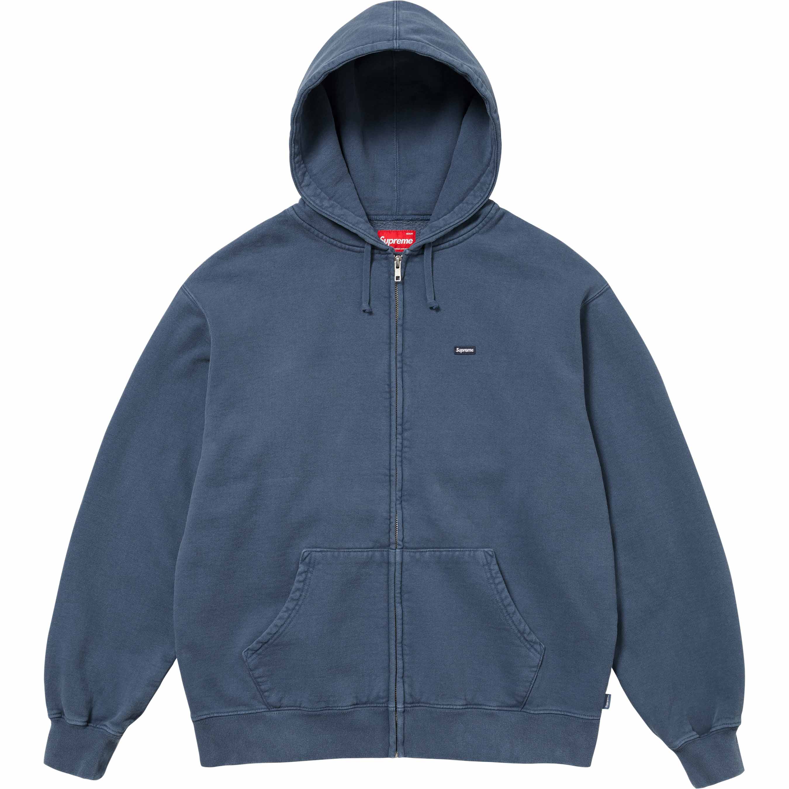 Overdyed Small Box Zip Up Hooded Sweatshirt