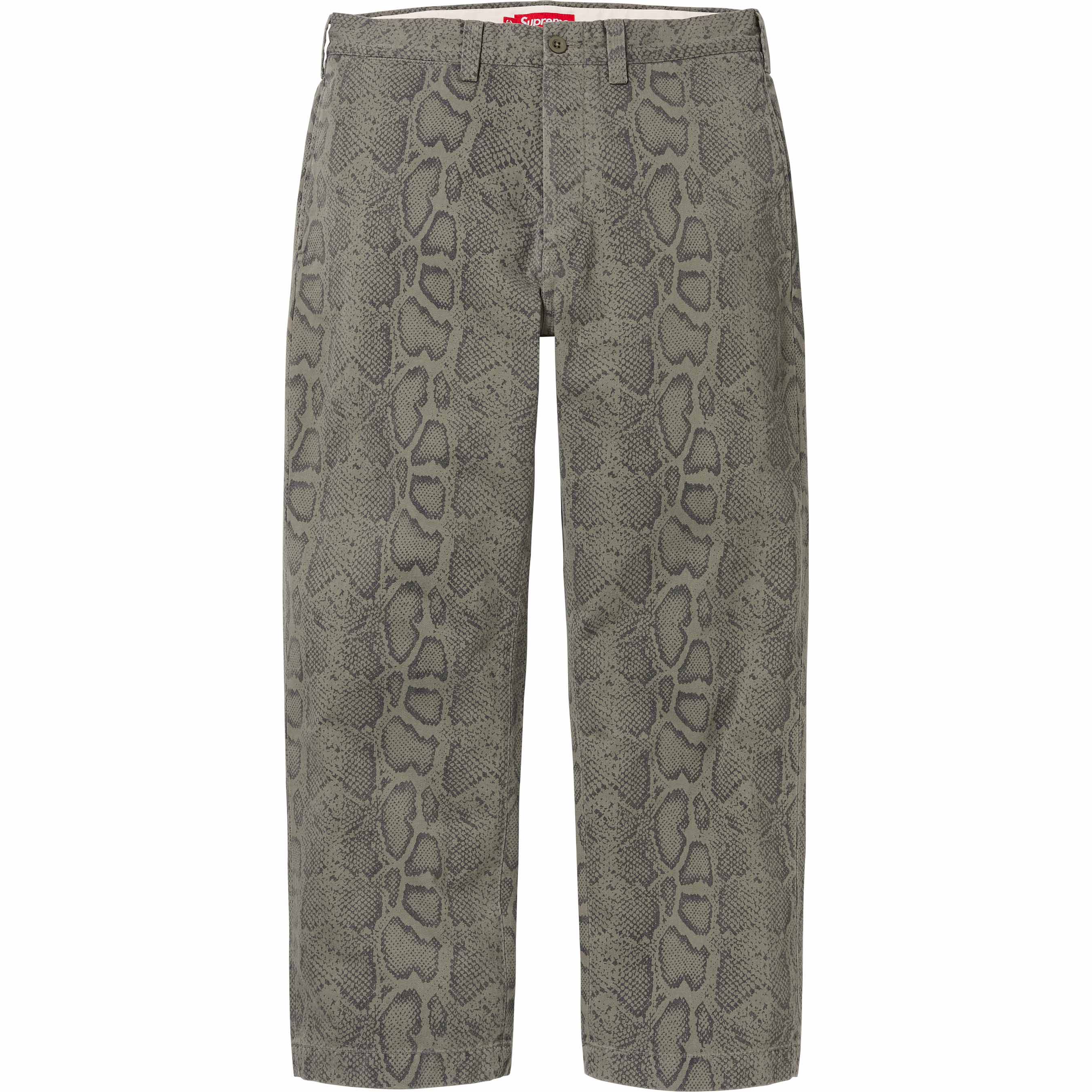 Snake Print Chino Pant