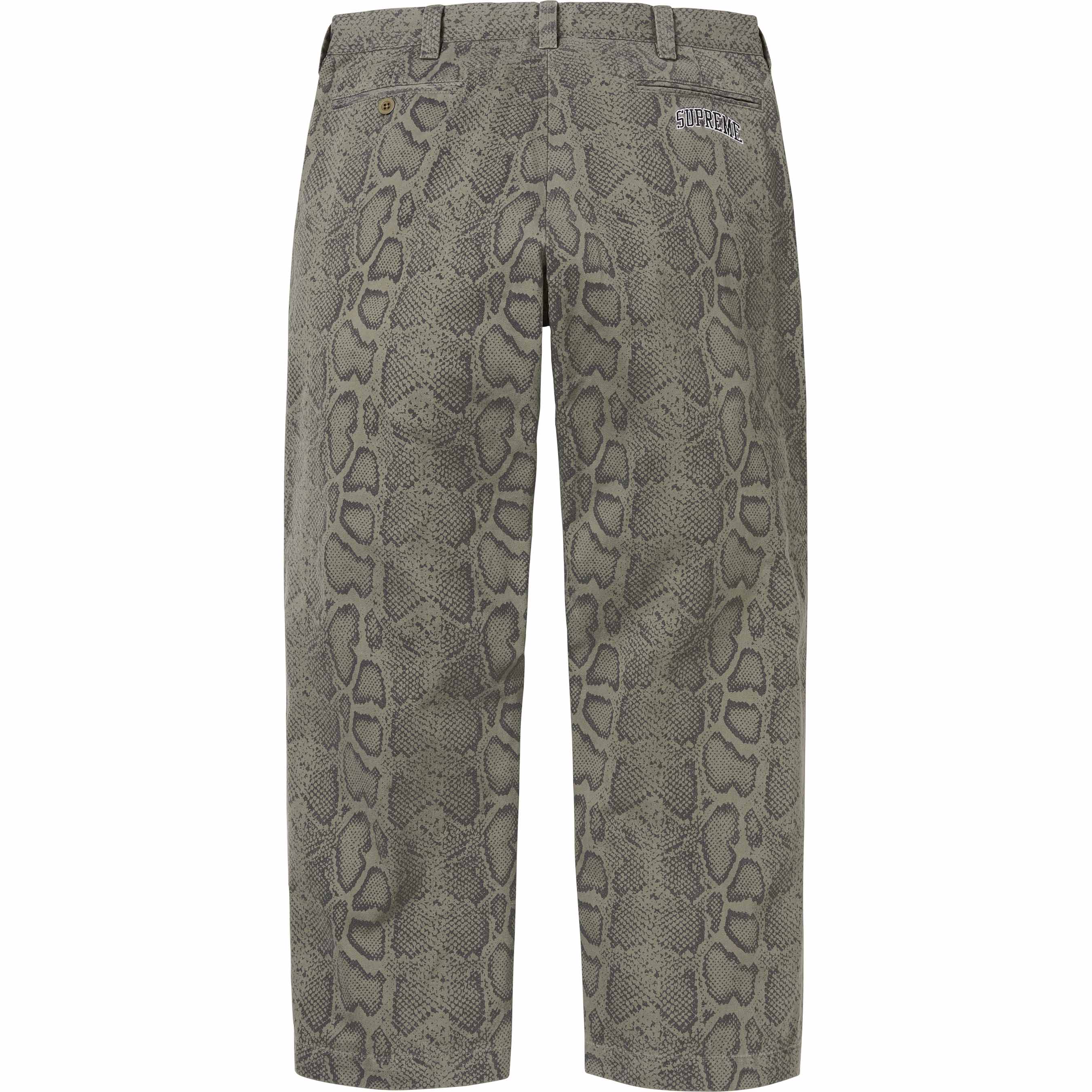 Snake Print Chino Pant