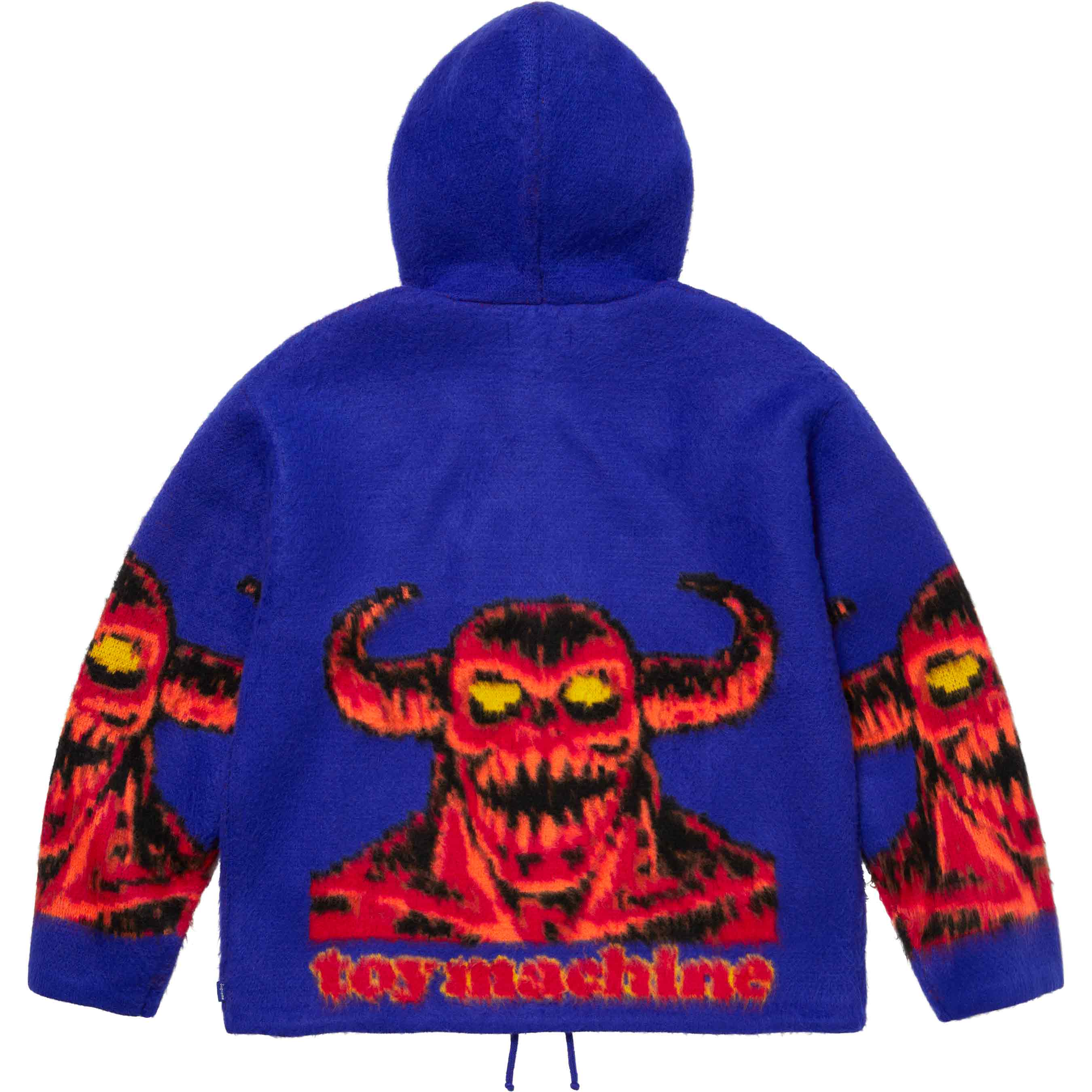 Supreme/Toy Machine Zip Up Hooded Sweater