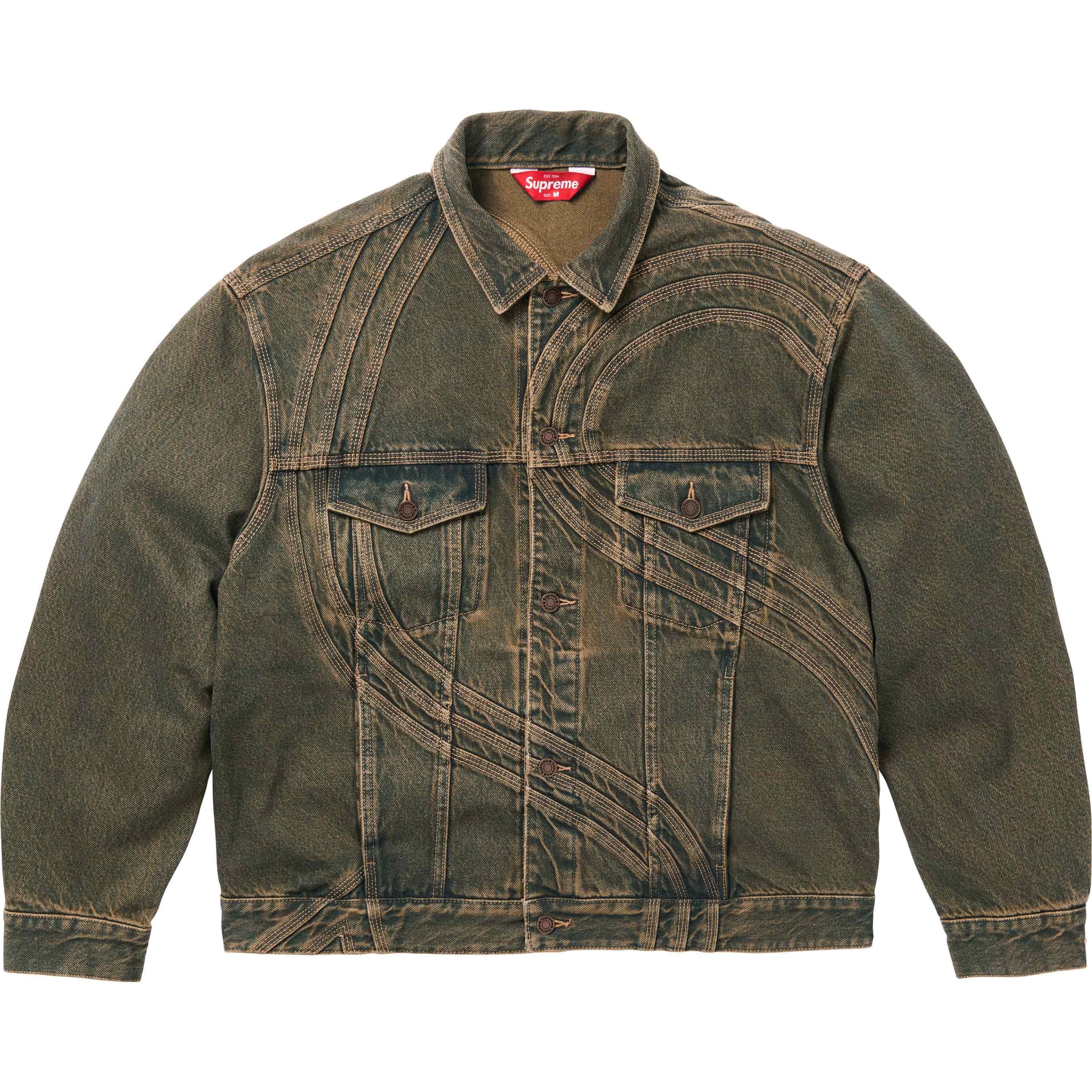 S Logo Denim Trucker Jacket