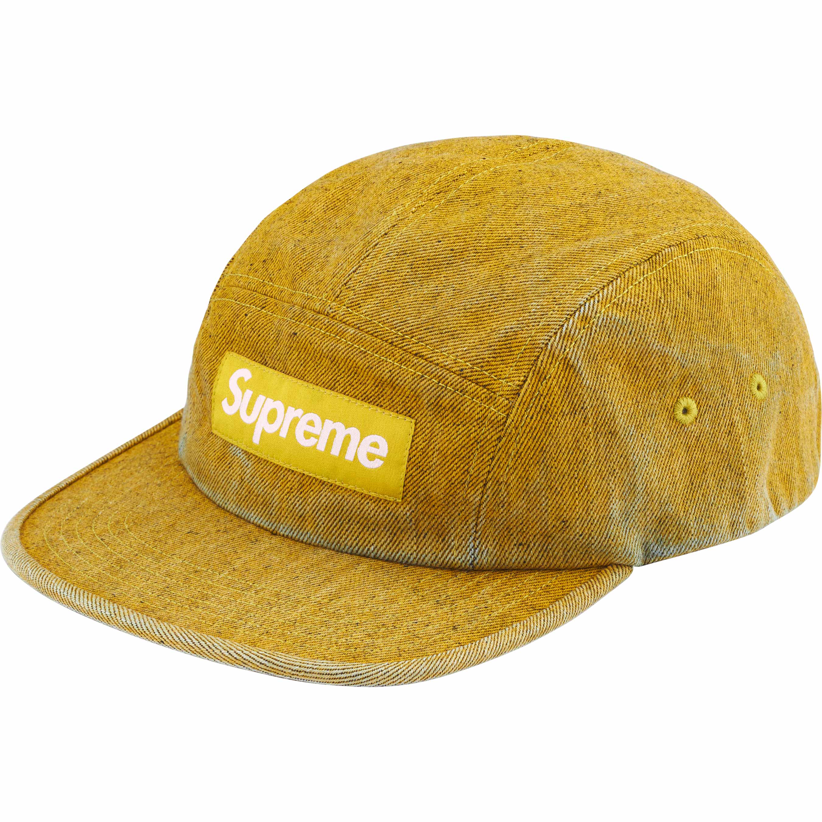 Coated Denim Camp Cap