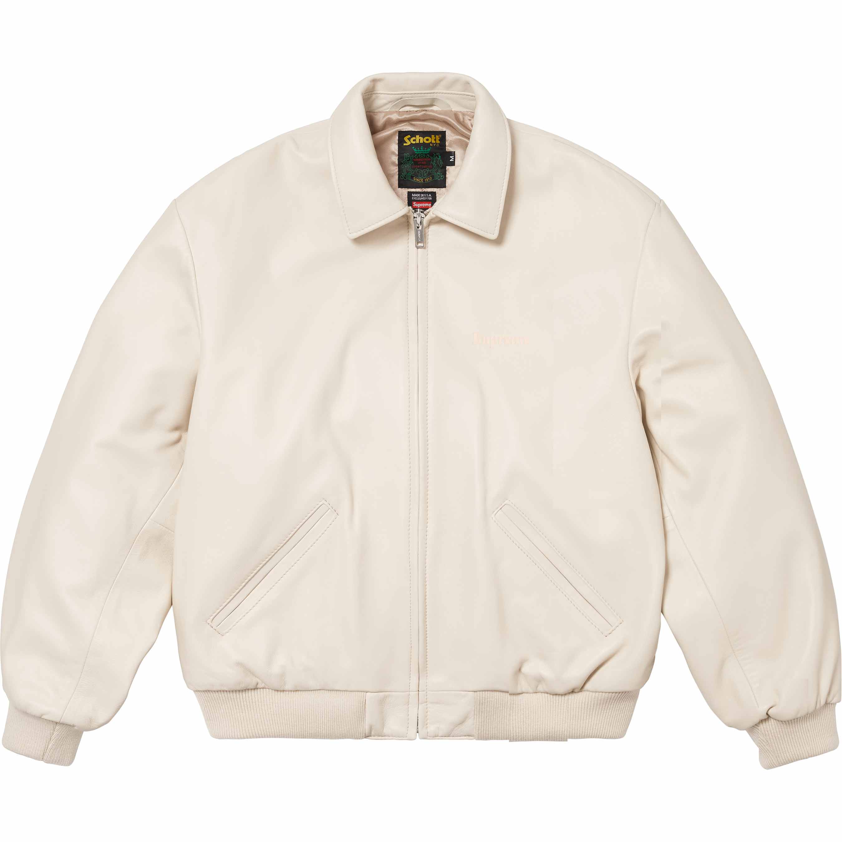 Supreme®/Schott® Hooded Leather Bomber Jacket