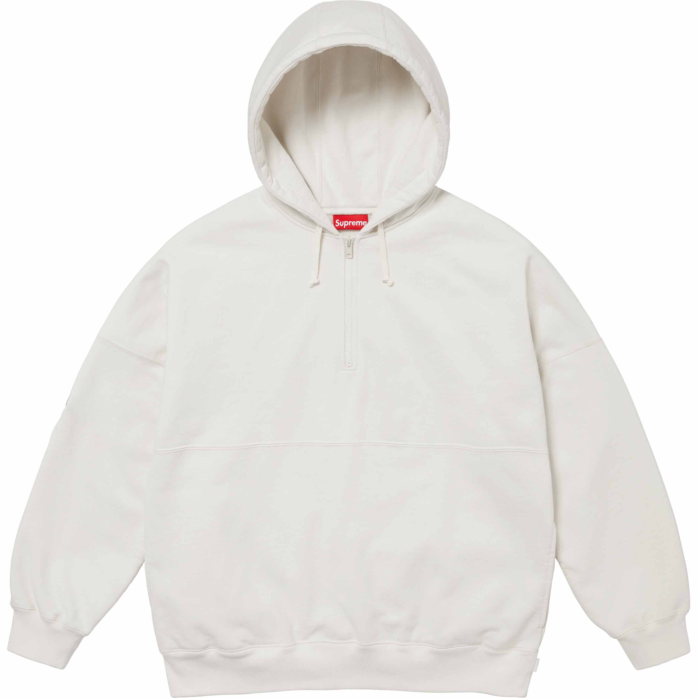 Wrapped Half Zip Hooded Sweatshirt
