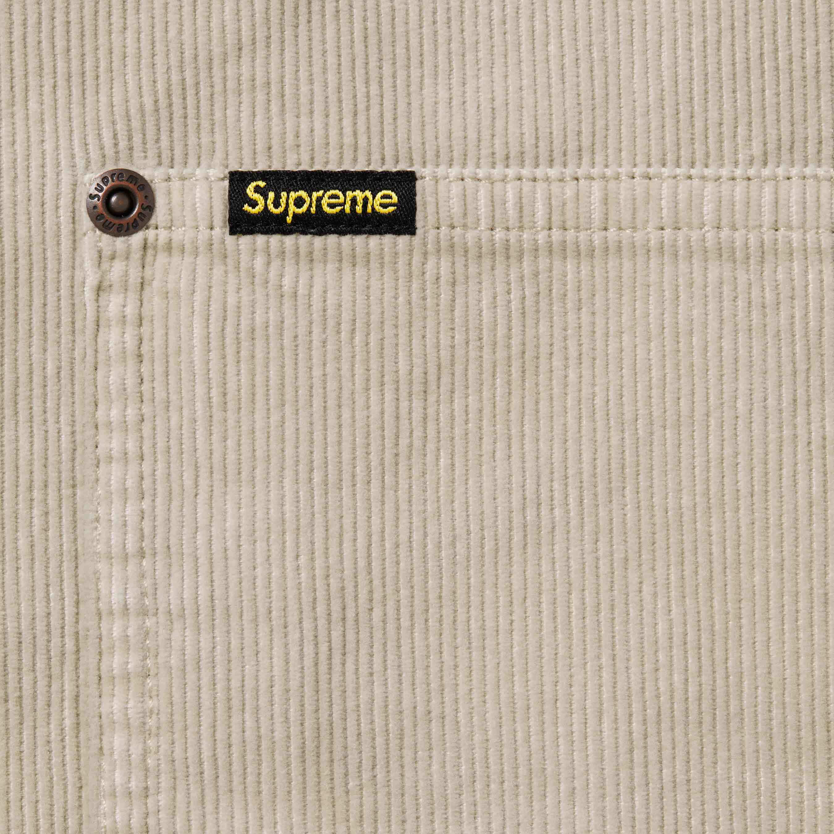 Washed Corduroy Zip Up Shirt