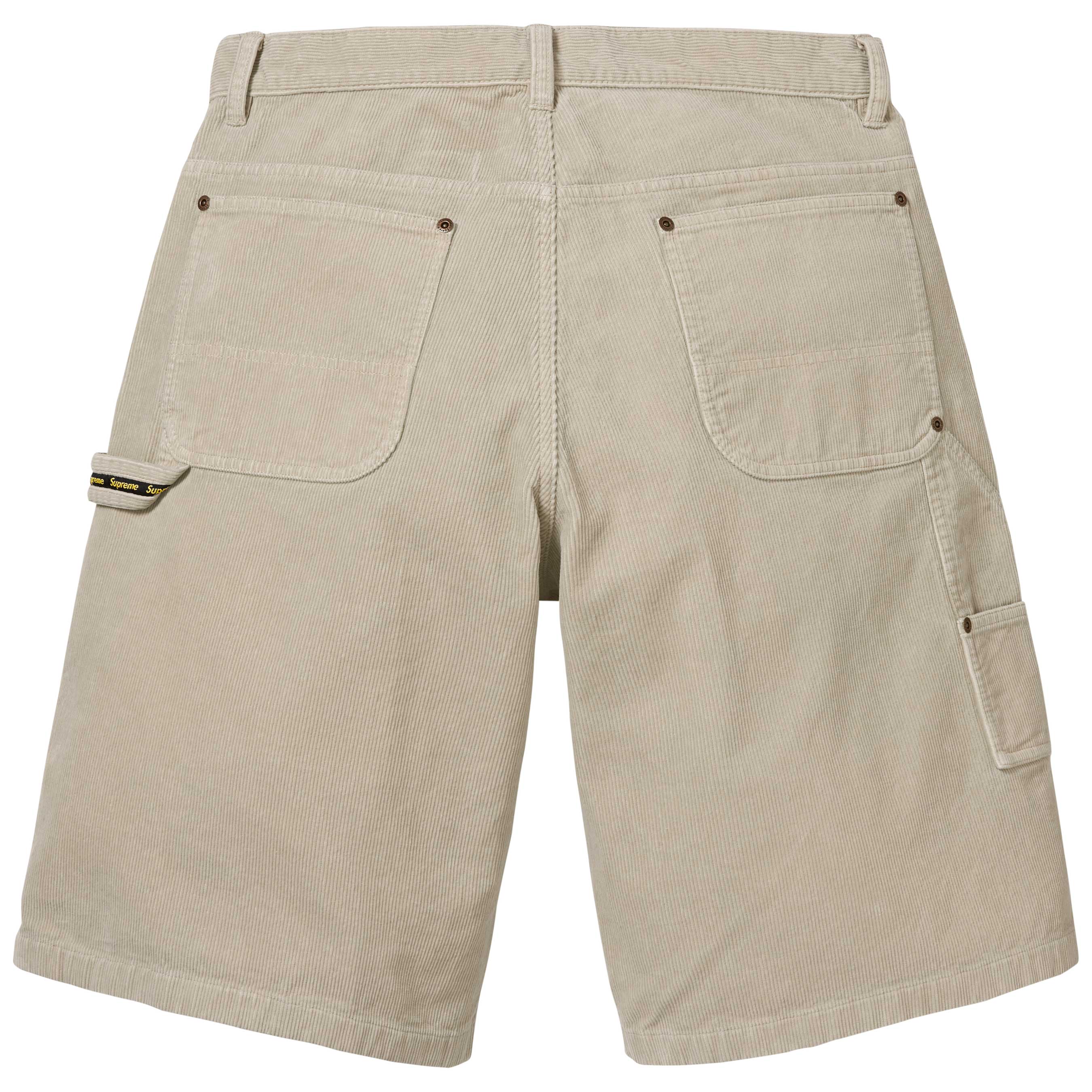 Washed Corduroy Double Knee Painter Short