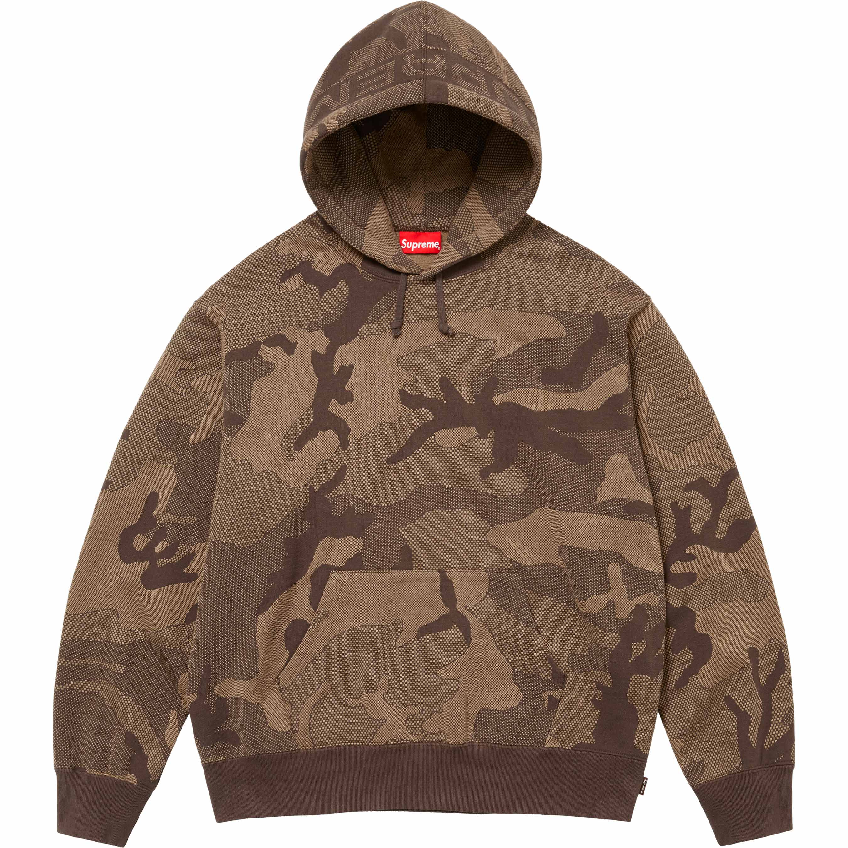 Jacquard Stripe Hooded Sweatshirt