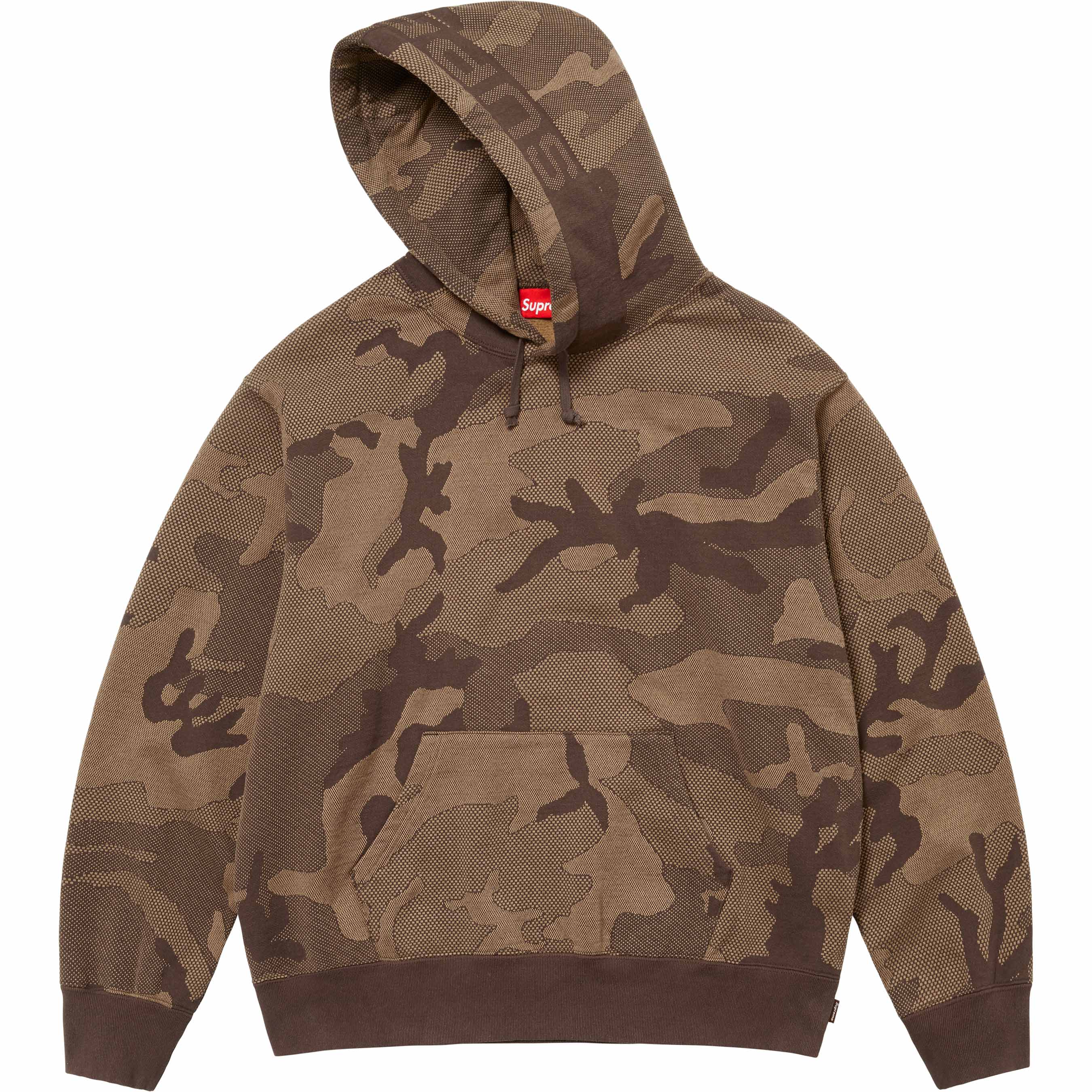 Jacquard Stripe Hooded Sweatshirt