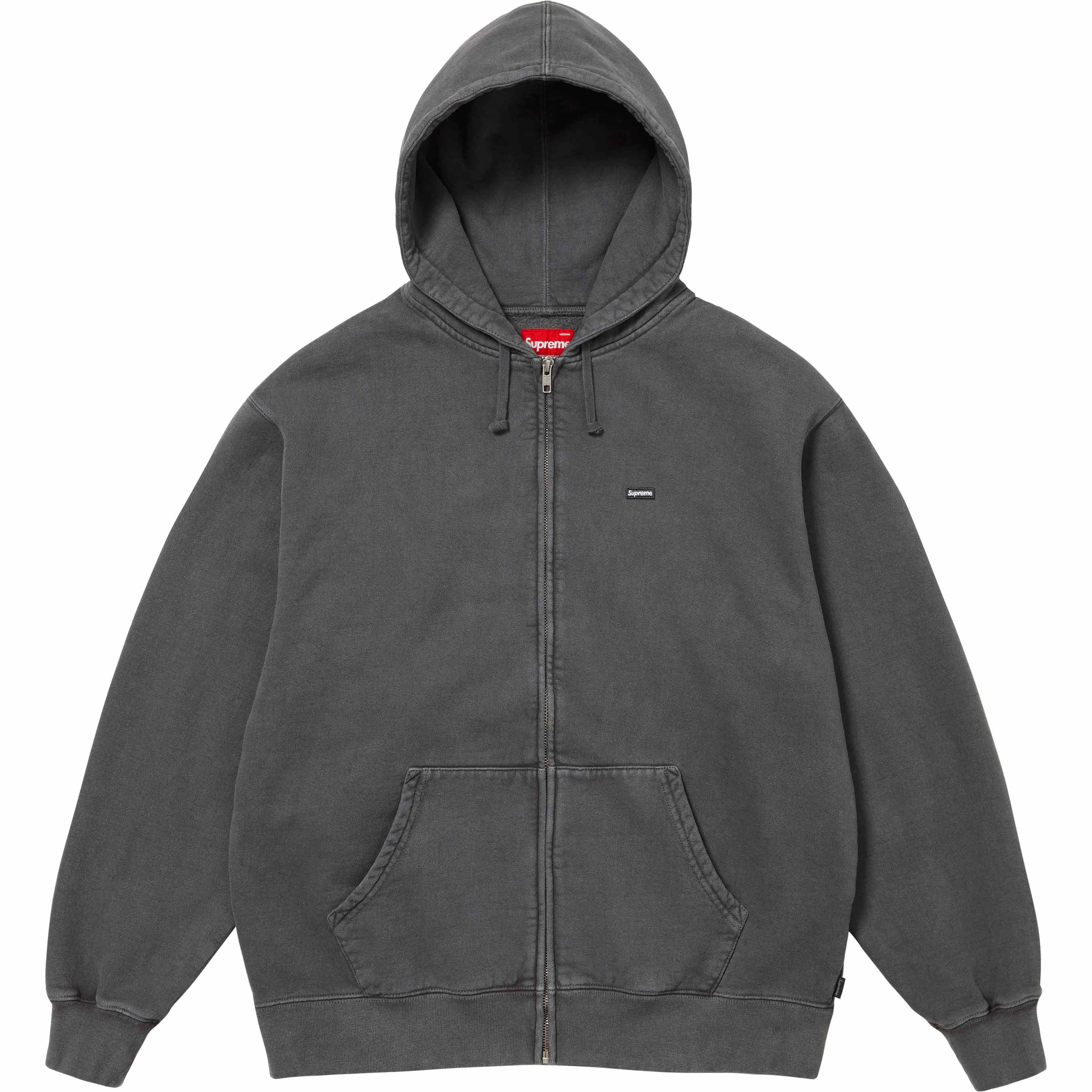 Overdyed Small Box Zip Up Hooded Sweatshirt