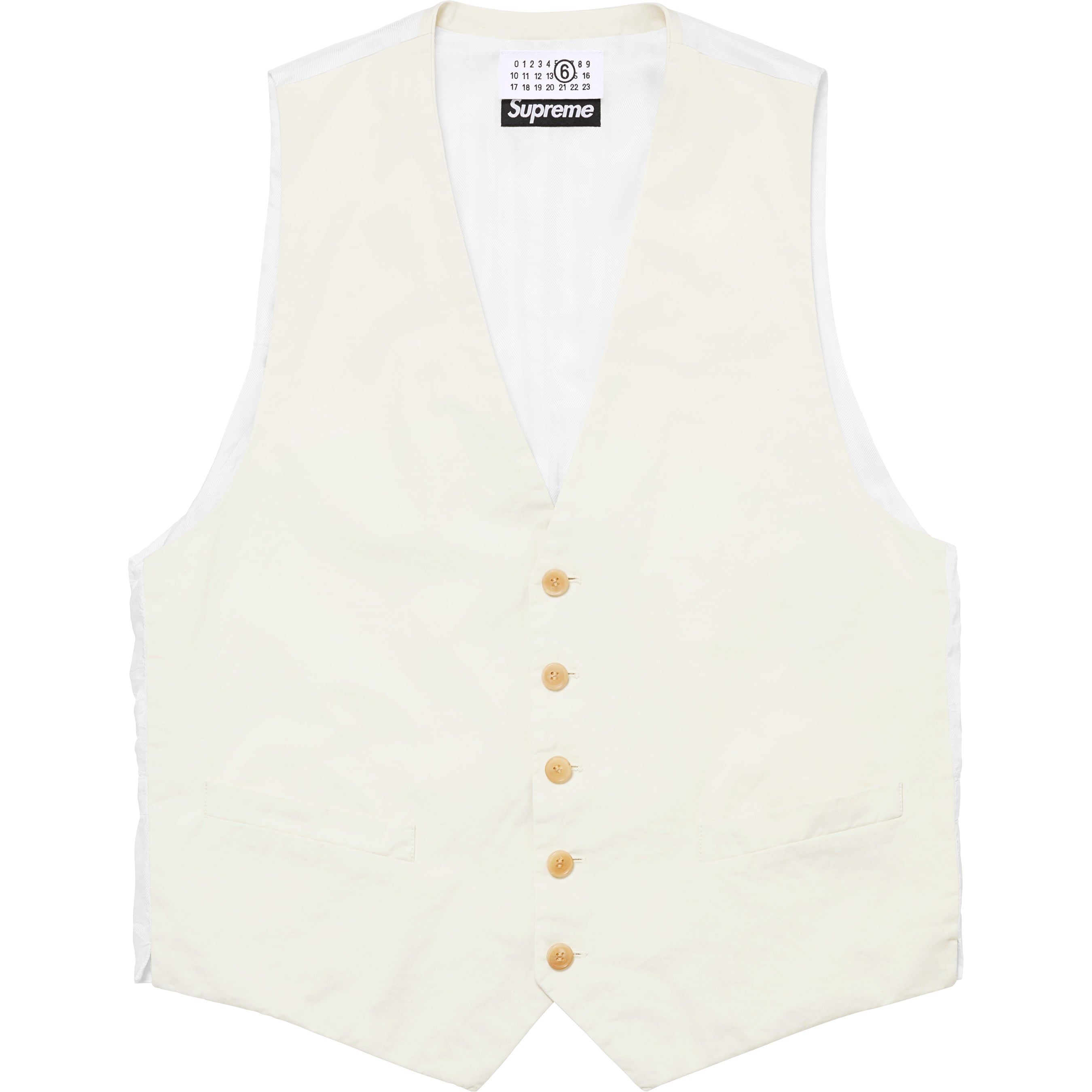 Supreme®/MM6 Maison Margiela Washed Cotton Suit Vest
