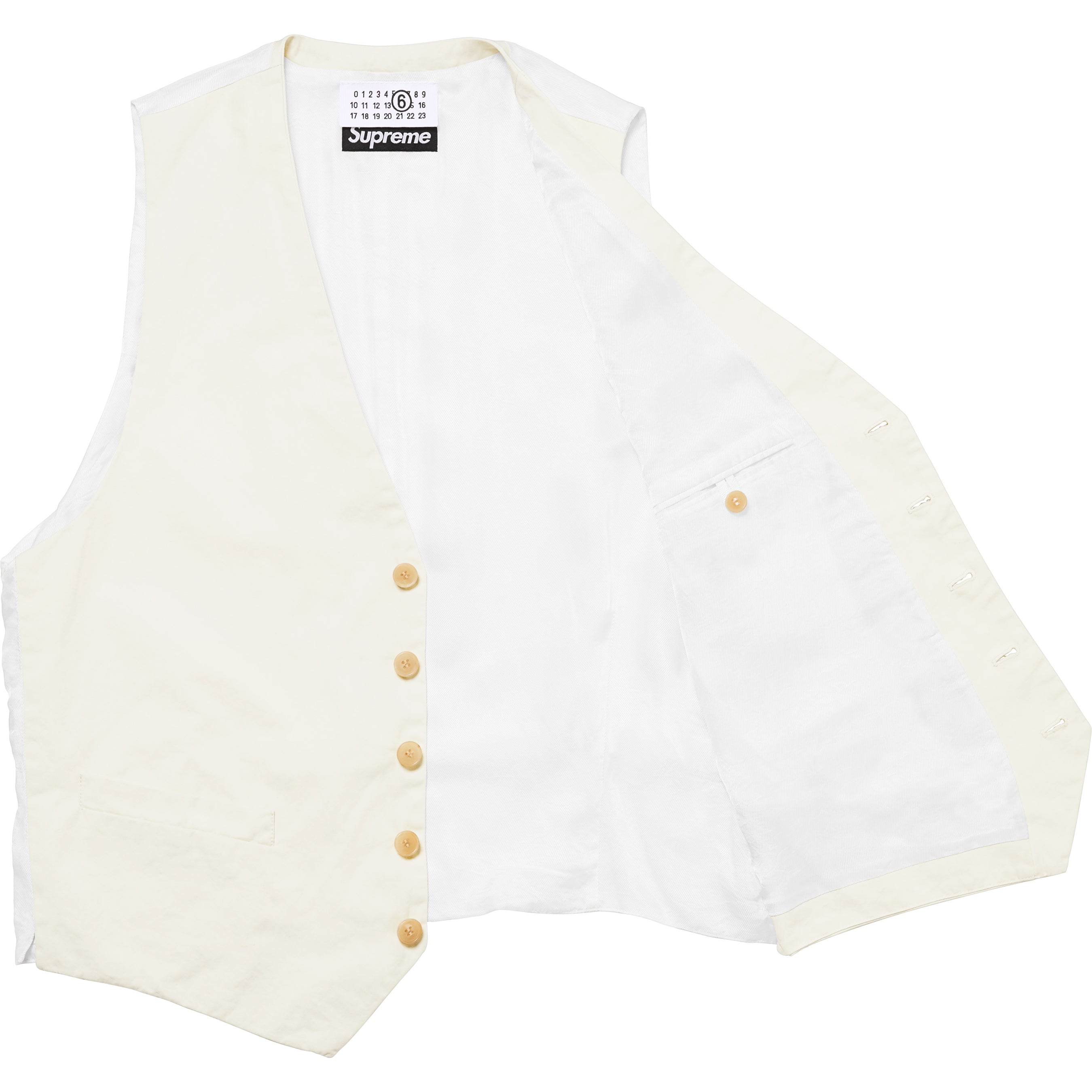 Supreme®/MM6 Maison Margiela Washed Cotton Suit Vest