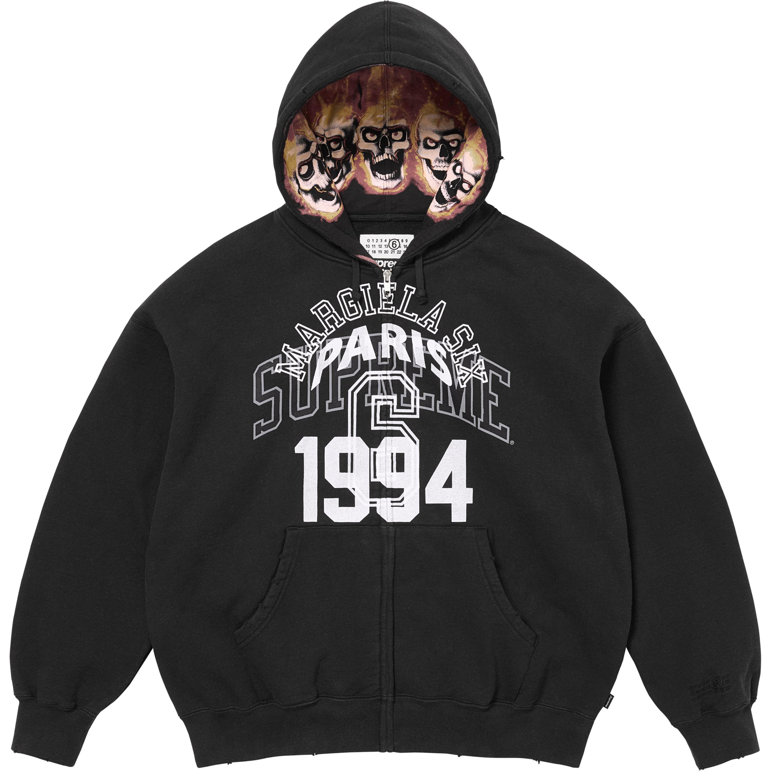 Supreme®/MM6 Maison Margiela Zip Up Hooded Sweatshirt