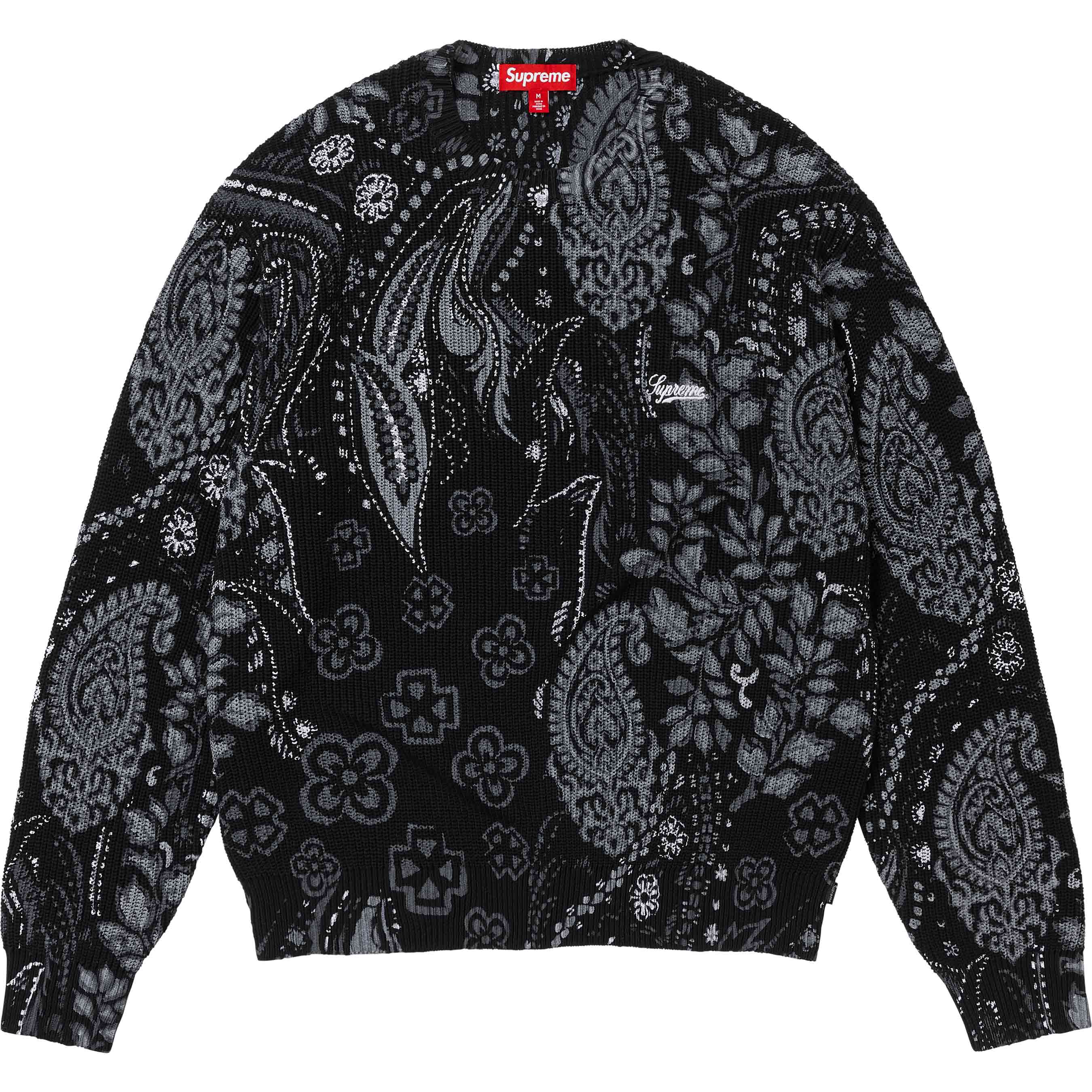 Printed Paisley Sweater