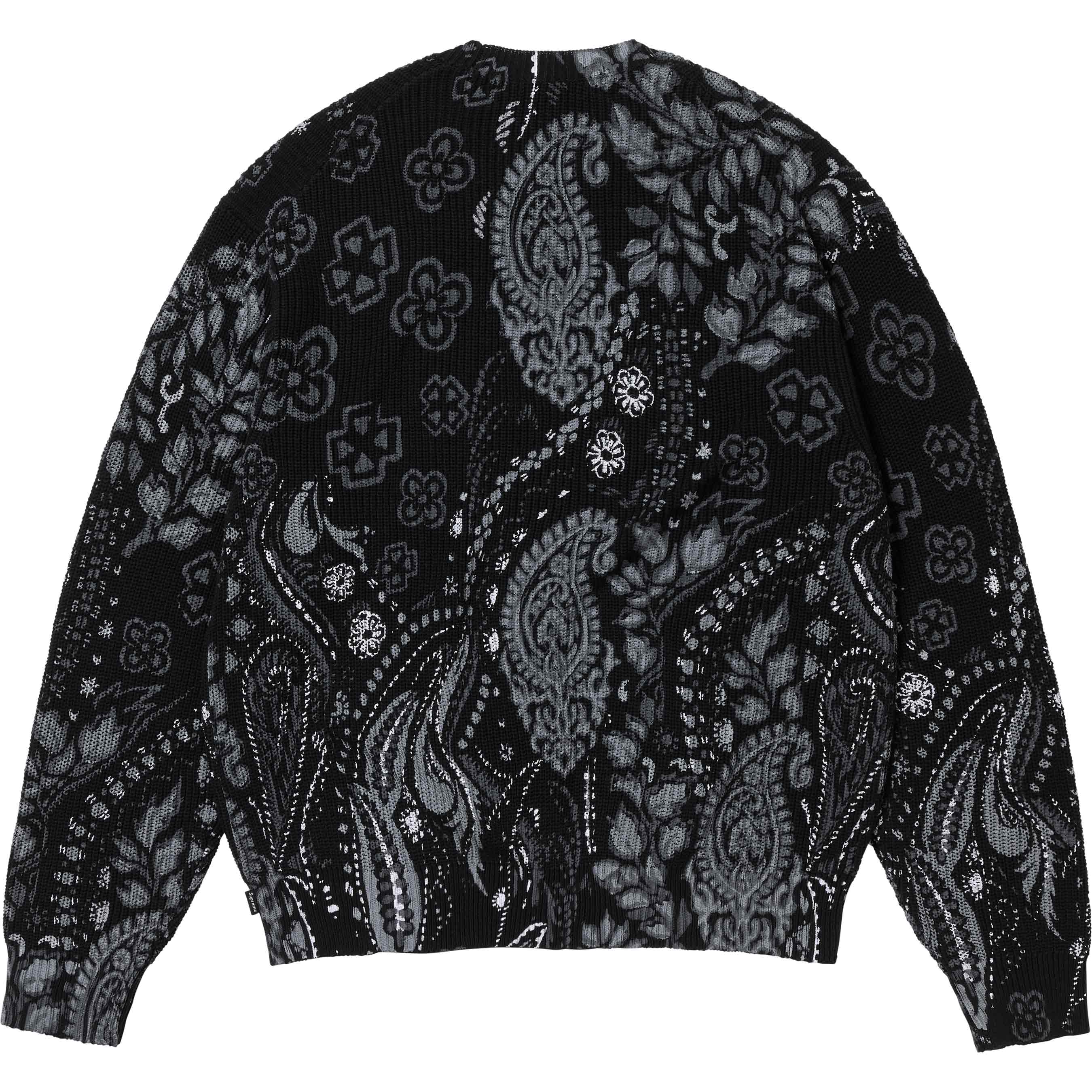 Printed Paisley Sweater
